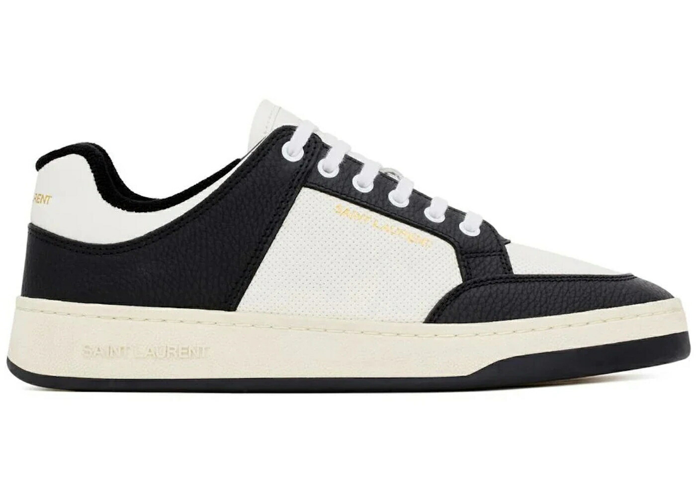サンローラン 白いこと 白いこと スニーカー メンズ SAINT LAURENT SAINT LAURENT SL/61 LOW COFFEE WHITE / COFFEE WHITE