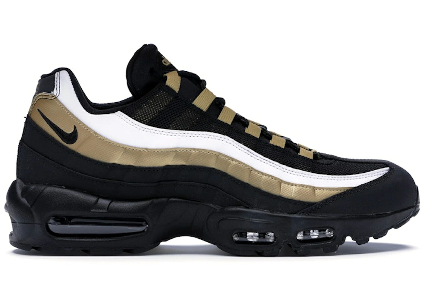 ナイキ マックス 黒いこと 黒いこと ゴールド 白いこと 白いこと エア湖マックス スニーカー メンズ NIKE AIR MAX 95 OG BLACK METALLIC GOLD WHITE / BLACK BLACK METALLIC GOLD WHITE