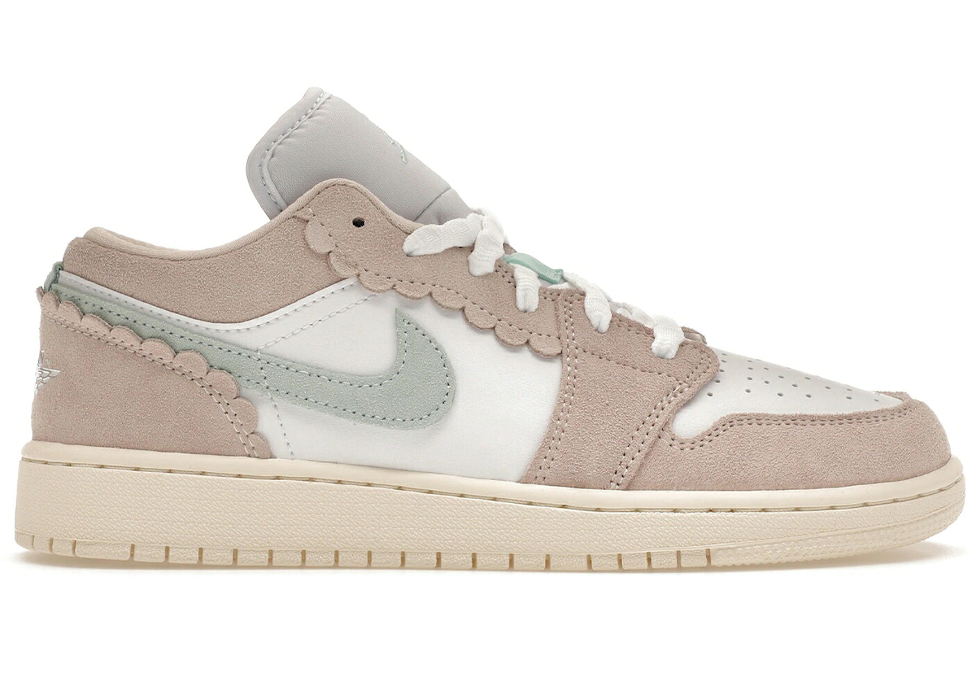 ナイキ ジョーダン 翡翆 ジェード 白いこと 白いこと サクラ色 お坊っちゃん キッズ JORDAN 1 LOW SE SCALLOPED EDGE GUAVA ICE (GS) / GUAVA ICE JADE ICE WHITE PINK もの言う花 マタニティ スニーカー