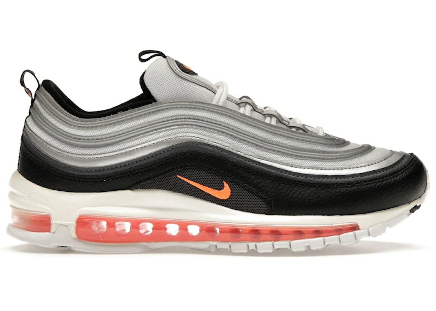 ナイキ マックス 黒色 ブラック 橙 オレンジ 白色 ホワイト 銀色 シルバー チーム エアマックス スニーカー メンズ NIKE AIR MAX 97 BLACK ORANGE / WHITE BLACK REFLECT SILVER TEAM
