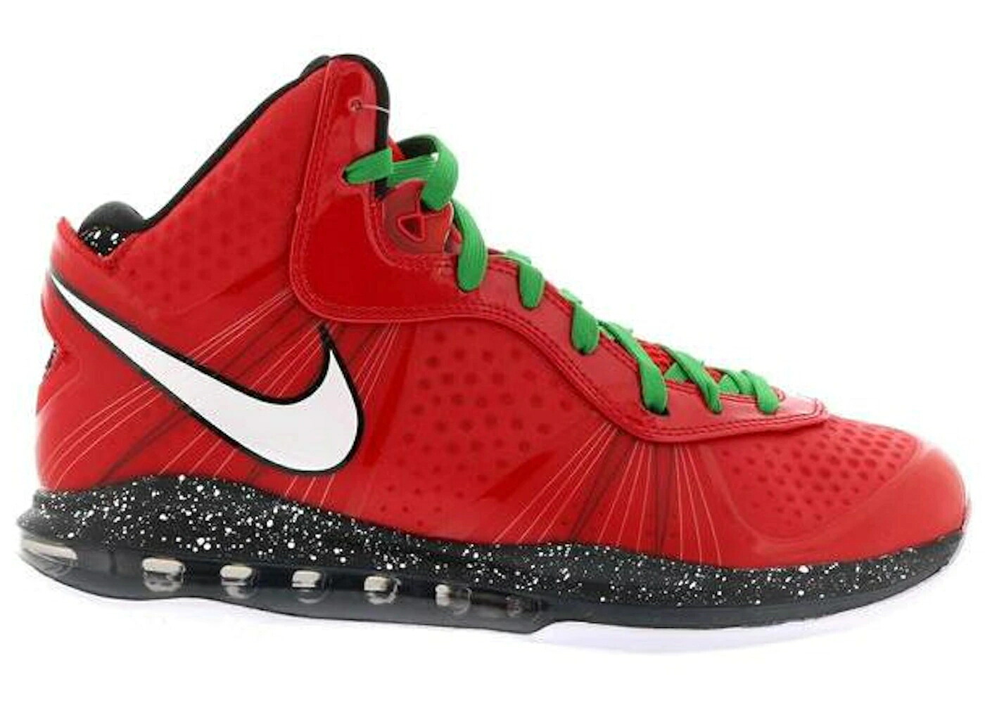 ナイキ レブロン クリスマス 赤 レッド 白色 ホワイト 黒色 ブラック ビクトリー スニーカー メンズ NIKE LEBRON 8 V/2 CHRISTMAS / SPORT RED WHITE BLACK VICTORY