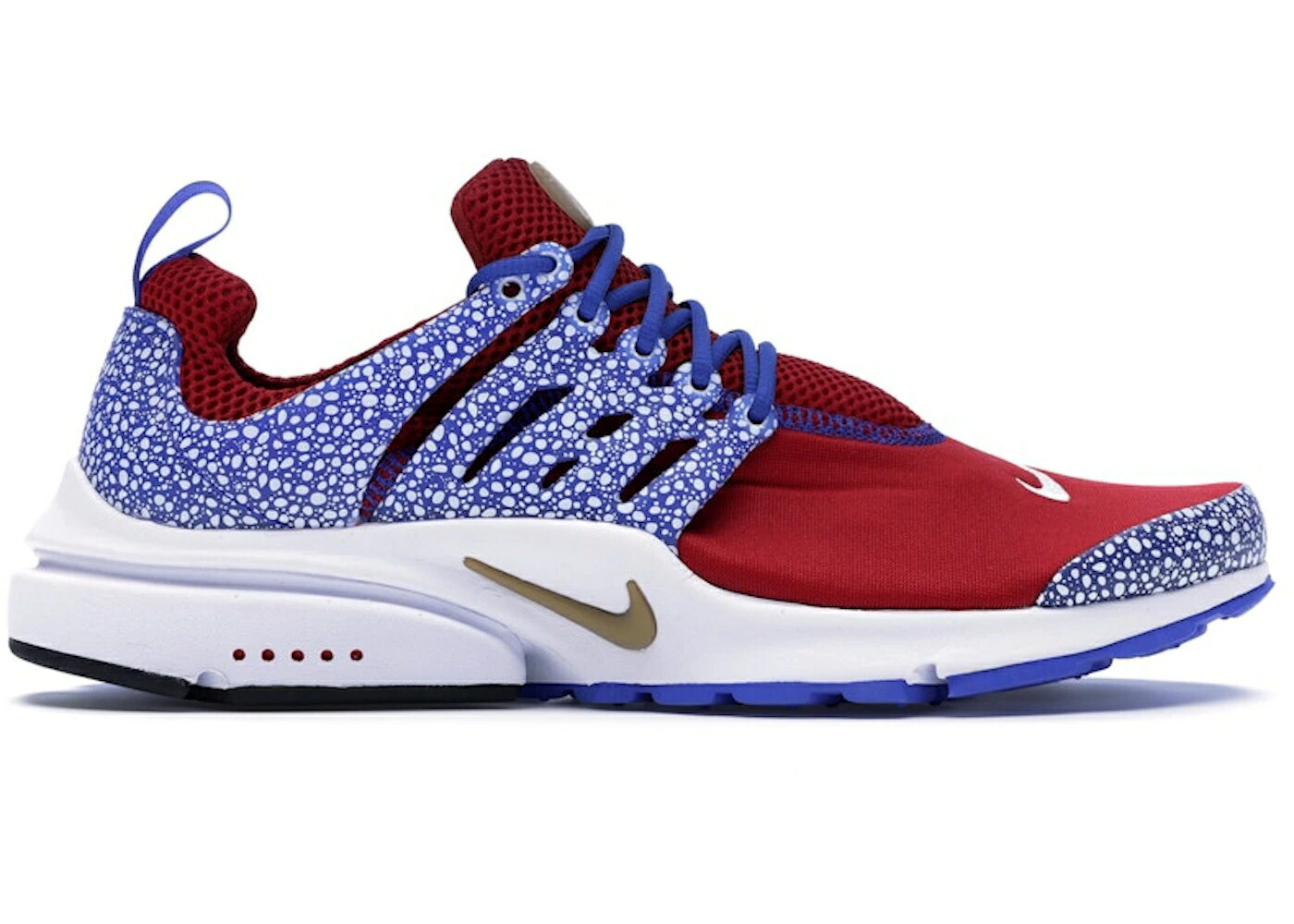 ナイキ プレスト サファリ 赤 レッド 青色 ブルー 白色 ホワイト エア スニーカー メンズ NIKE AIR PRESTO SAFARI RED / GYM RED RACER BLUE WHITE