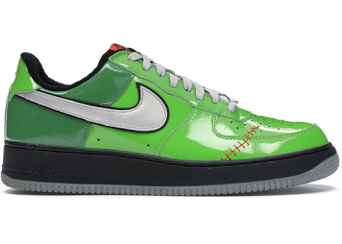 ナイキ 緑 緑であること しろがね色 しろがね色 黒いこと 黒いこと 空軍 スニーカー メンズ NIKE AIR FORCE 1 LOW FRANKENSTEIN / GREEN BEAN MET SILVER GRSS BLACK