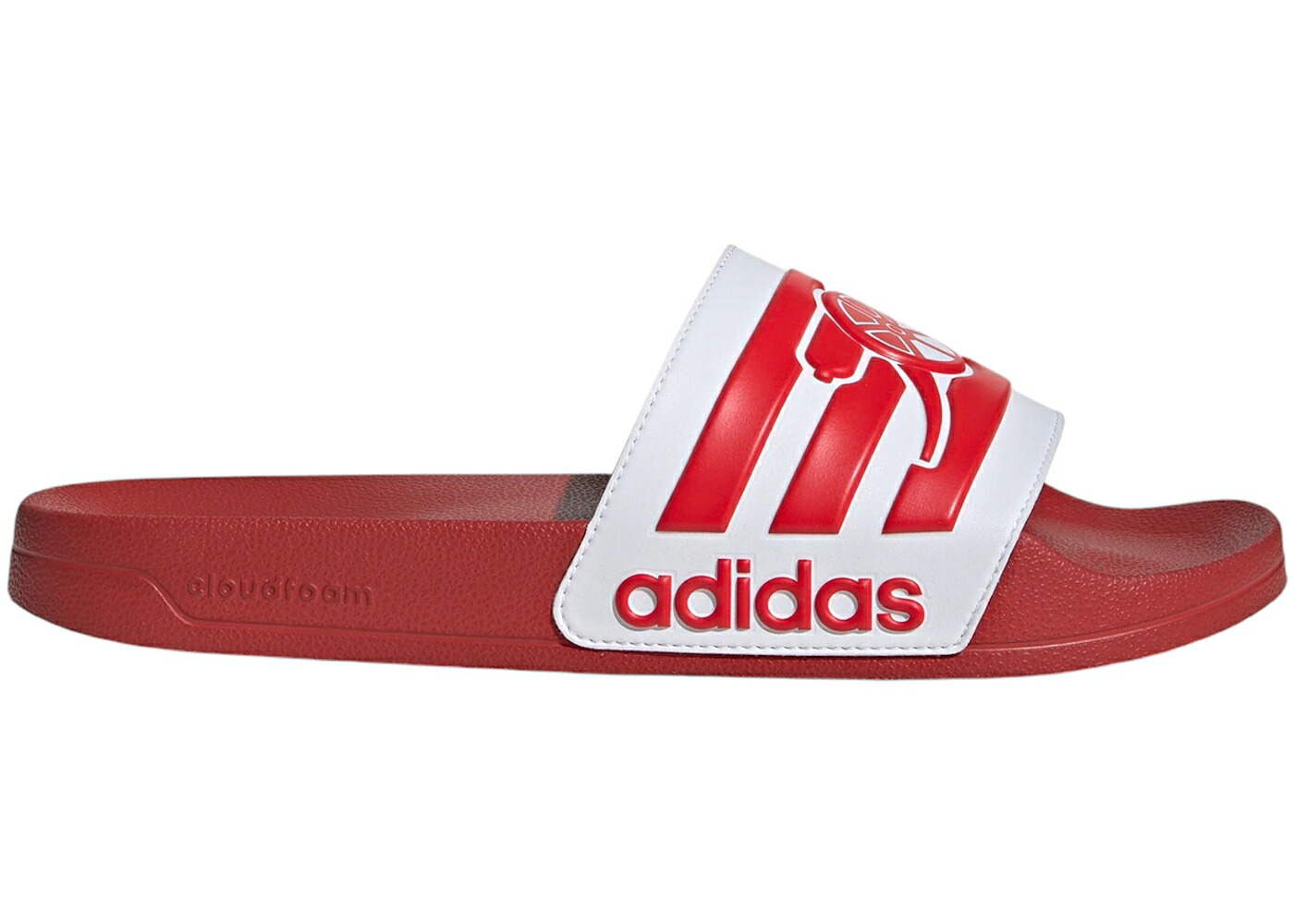 アディダス アディレッタ パワー 赤 レッド シャワーサンダルS スニーカー メンズ ADIDAS ADILETTE SHOWER SLIDES ARSENAL / POWER RED BETTER SCARLET CLOUD