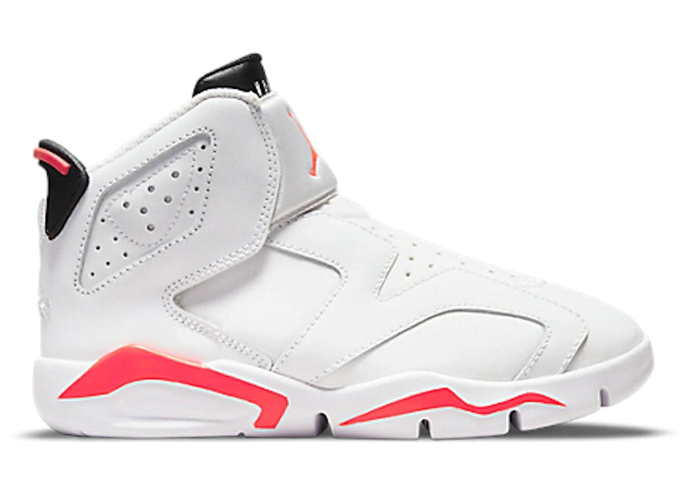 ナイキ ジョーダン 白色 ホワイト 黒色 ブラック ジュニア キッズ JORDAN 6 RETRO LITTLE FLEX INFRARED (PS) / WHITE INFRARED 23 BLACK ベビー マタニティ スニーカー|スニケス