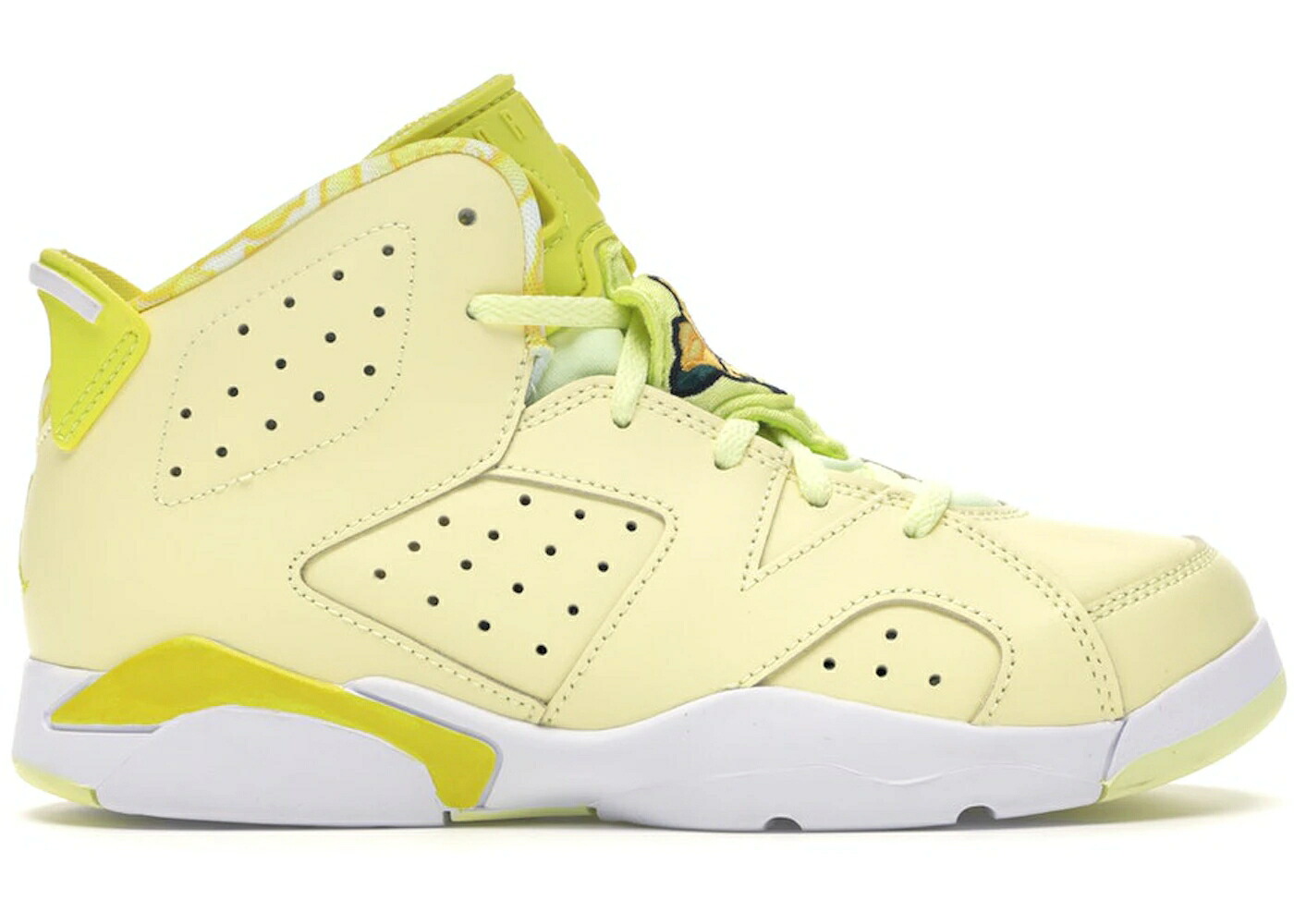 ナイキ ジョーダン 活動的 黄味がかった 黄色 黒いこと 黒いこと お坊っちゃん キッズ JORDAN 6 RETRO DYNAMIC YELLOW FLORAL (なおなお書き) / CITRON TINT DYNAMIC YELLOW BLACK もの言う花 マタニティ スニーカー