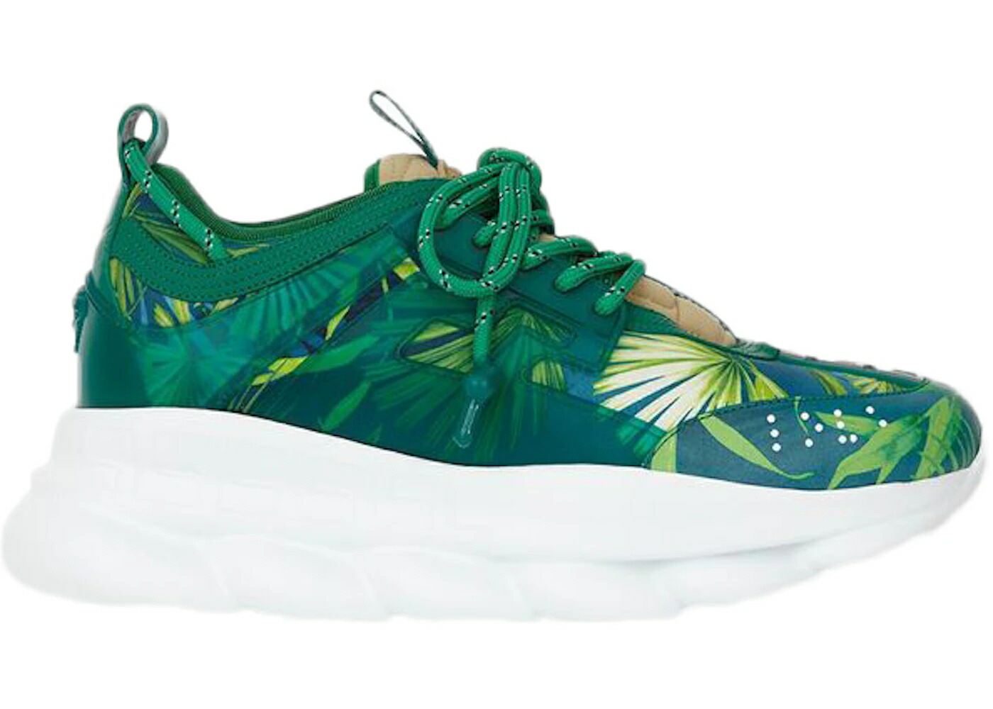 ヴェルサーチェ 緑 グリーン 白色 ホワイト スニーカー メンズ VERSACE CHAIN REACTION CONCEPTS JLO 2000 / GREEN GREEN WHITE