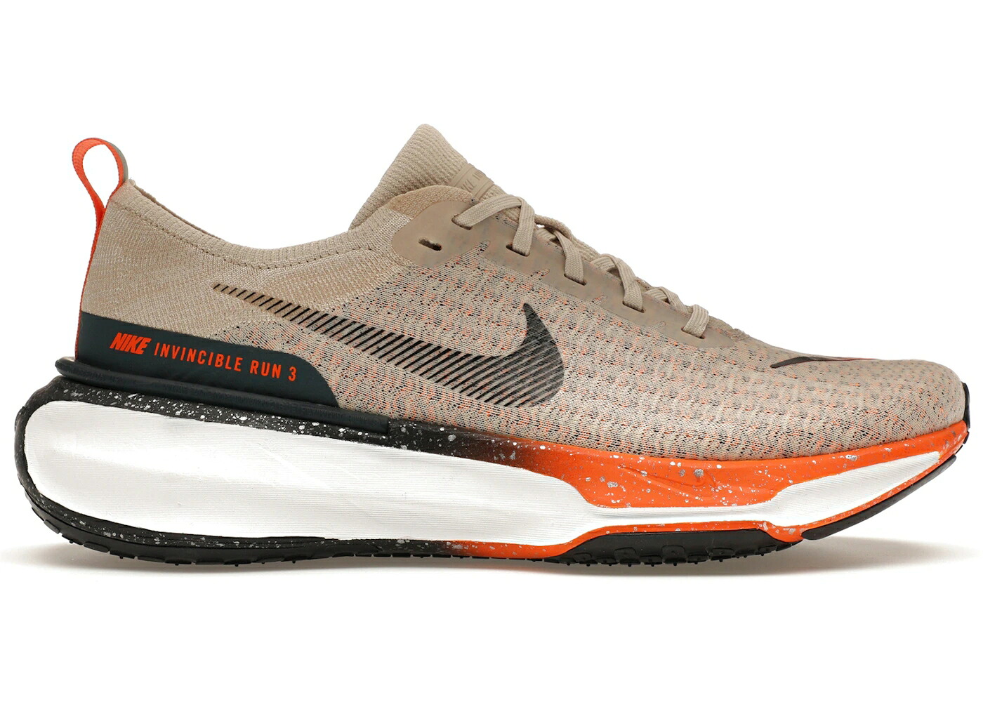 ナイキ 幽客 橙 オレンジ色 スニーカー メンズ NIKE ZOOMX INVINCIBLE RUN 3 OATMEAL SAFETY ORANGE / OATMEAL SAFETY ORANGE TOTAL