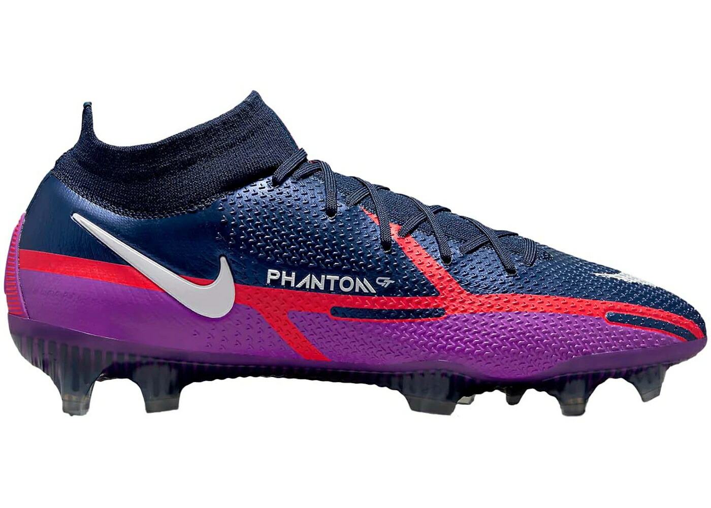 ナイキ ダイナミック エリート カレッジ 紺色 ネイビー 紫 パープル 白色 ホワイト スニーカー メンズ NIKE PHANTOM GT2 DYNAMIC FIT ELITE FG COLLEGE NAVY VIVID PURPLE / COLLEGE NAVY WHITE