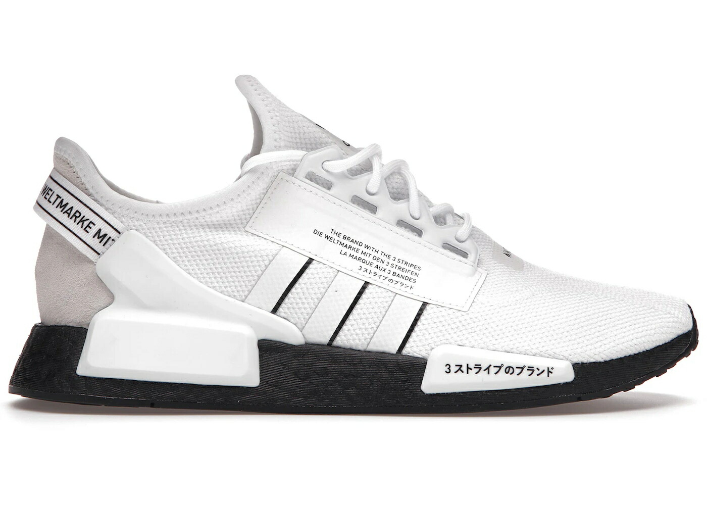 アディダス 白色 ホワイト コア 黒色 ブラック 灰色 グレー スニーカー メンズ ADIDAS NMD R1 V2 CLOUD WHITE / CLOUD WHITE CORE BLACK GREY ONE 28,990円