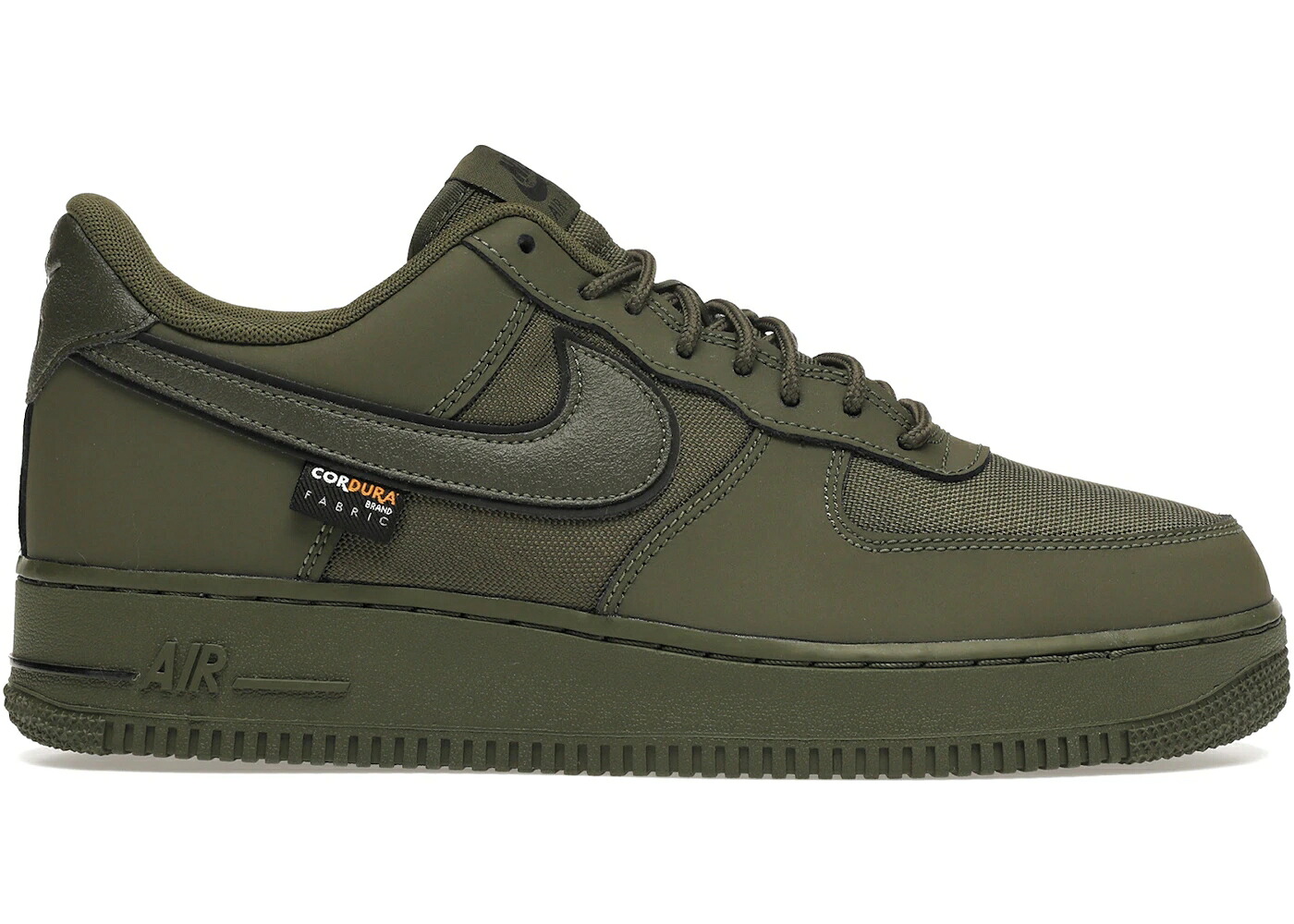 ナイキ 積貨委託貨物 カーキ 黒いこと 黒いこと 空軍 スニーカー メンズ NIKE AIR FORCE 1 LOW CORDURA CARGO KHAKI / CARGO KHAKI CARGO KHAKI BLACK