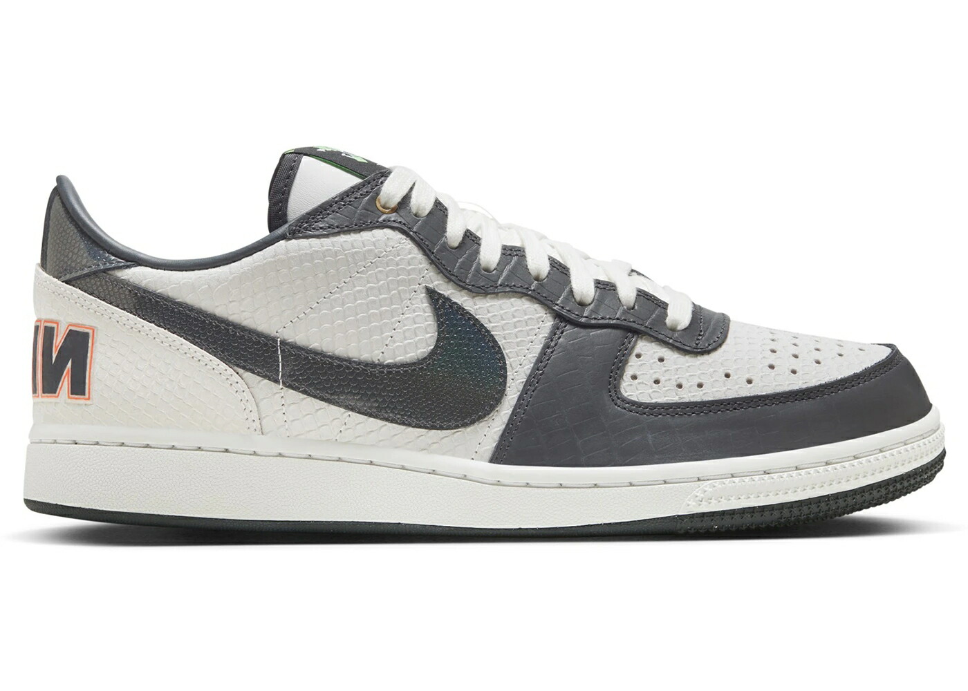 ナイキ ターミネーター 白色 ホワイト スニーカー メンズ NIKE TERMINATOR LOW OG SNAKESKIN WHITE ANTHRACITE / SUMMIT WHITE ANTHRACITE MULTI