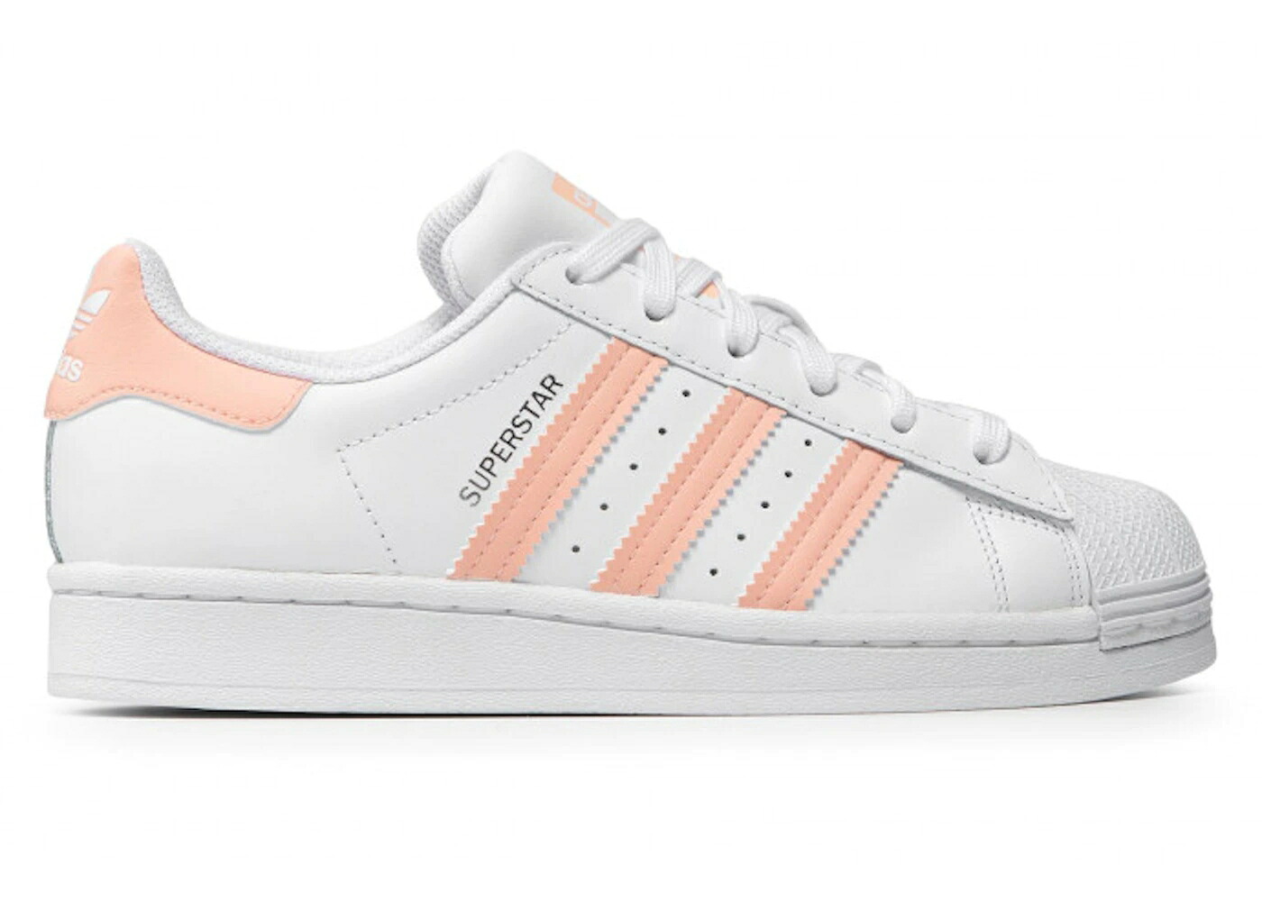 アディダス スーパースター 白色 ホワイト ジュニア キッズ ADIDAS SUPERSTAR CLOUD WHITE HAZE CORAL (GS) / CLOUD WHITE HAZE CORAL CLOUD ベビー マタニティ スニーカー