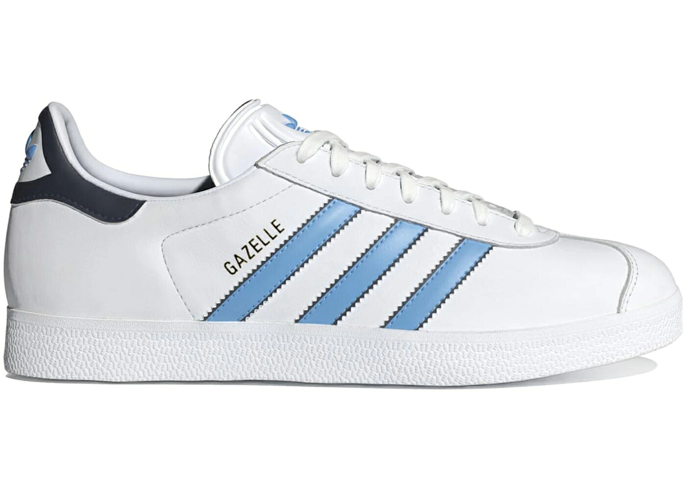 アディダス ガゼル 白色 ホワイト 青色 ブルー バースト スニーカー メンズ ADIDAS GAZELLE WHITE SEMI BLUE BURST / CLOUD WHITE SEMI BLUE BURST｜スニケス