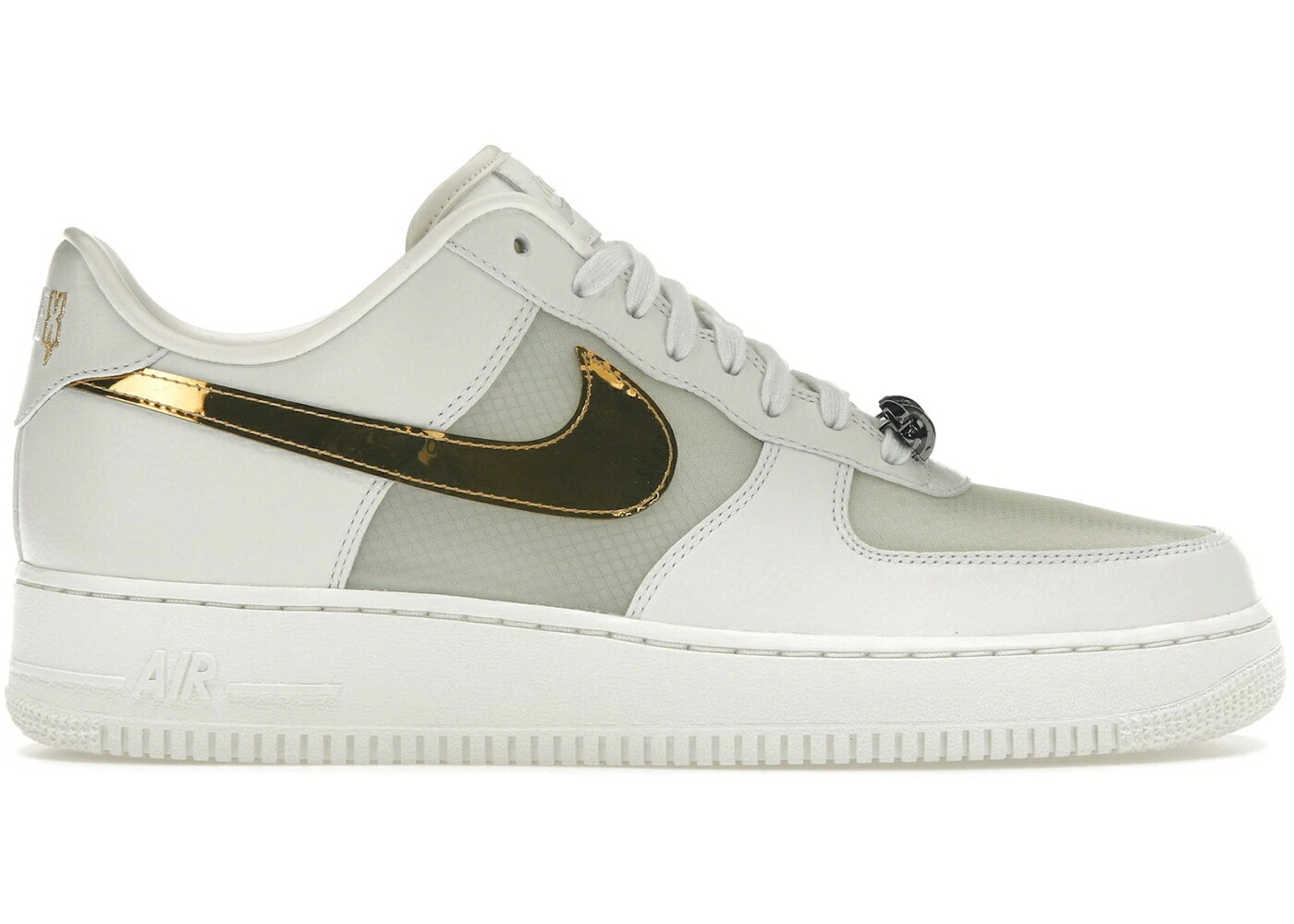 ナイキ 白色 ホワイト ゴールド エアフォース スニーカー メンズ NIKE AIR FORCE 1 LOW RTFKT CLONE X ANGEL (EDITION OF 1230) / SUMMIT WHITE METALLIC GOLD
