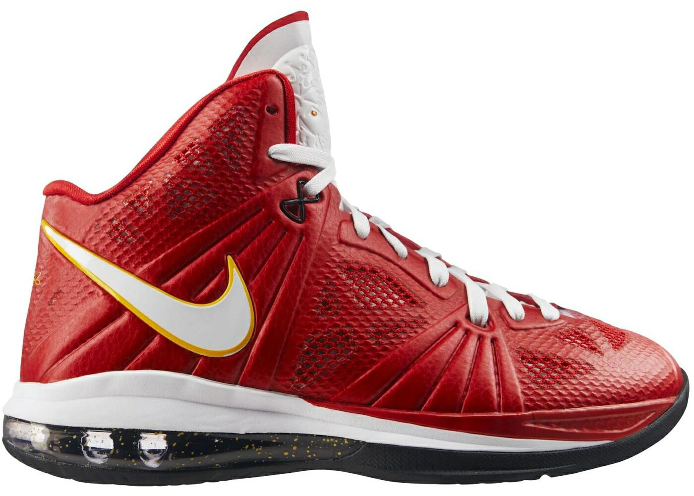 ナイキ レブロン 赤 レッド 白色 ホワイト 黒色 ブラック スニーカー メンズ NIKE LEBRON 8 PS NBA FINALS / SPORT RED WHITE DEL SOL BLACK