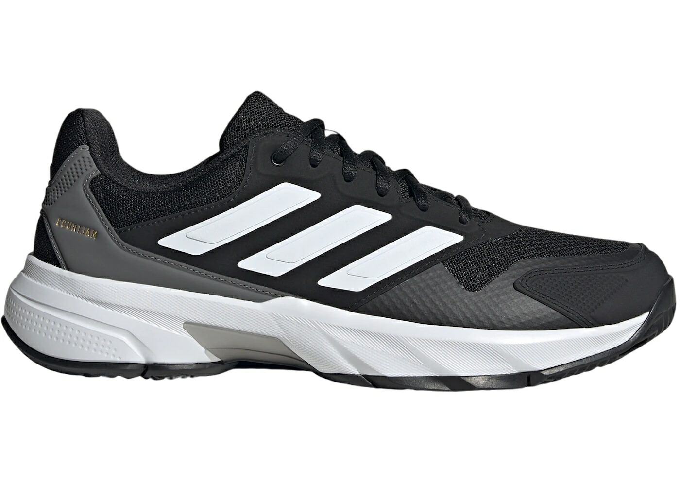 アディダス コア 黒色 ブラック 白色 ホワイト 灰色 グレー スニーカー メンズ ADIDAS COURTJAM CONTROL 3 CORE BLACK CLOUD WHITE GREY / CORE BLACK CLOUD WHITE GREY FOUR