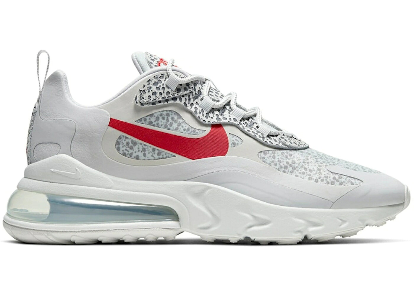 ナイキ マックス リアクト サファリ 灰色 グレー 赤 レッド エアマックス スニーカー メンズ NIKE AIR MAX 270 REACT SAFARI GREY RED / NEUTRAL GREY UNIVERSITY RED 56,320円