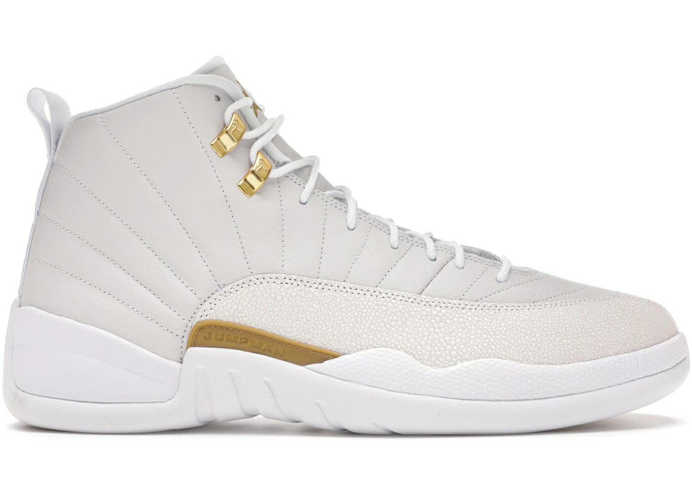 ナイキ ジョーダン 白いこと 白いこと ゴールド スニーカー メンズ JORDAN 12 RETRO OVO WHITE / WHITE METALLIC GOLD WHITE