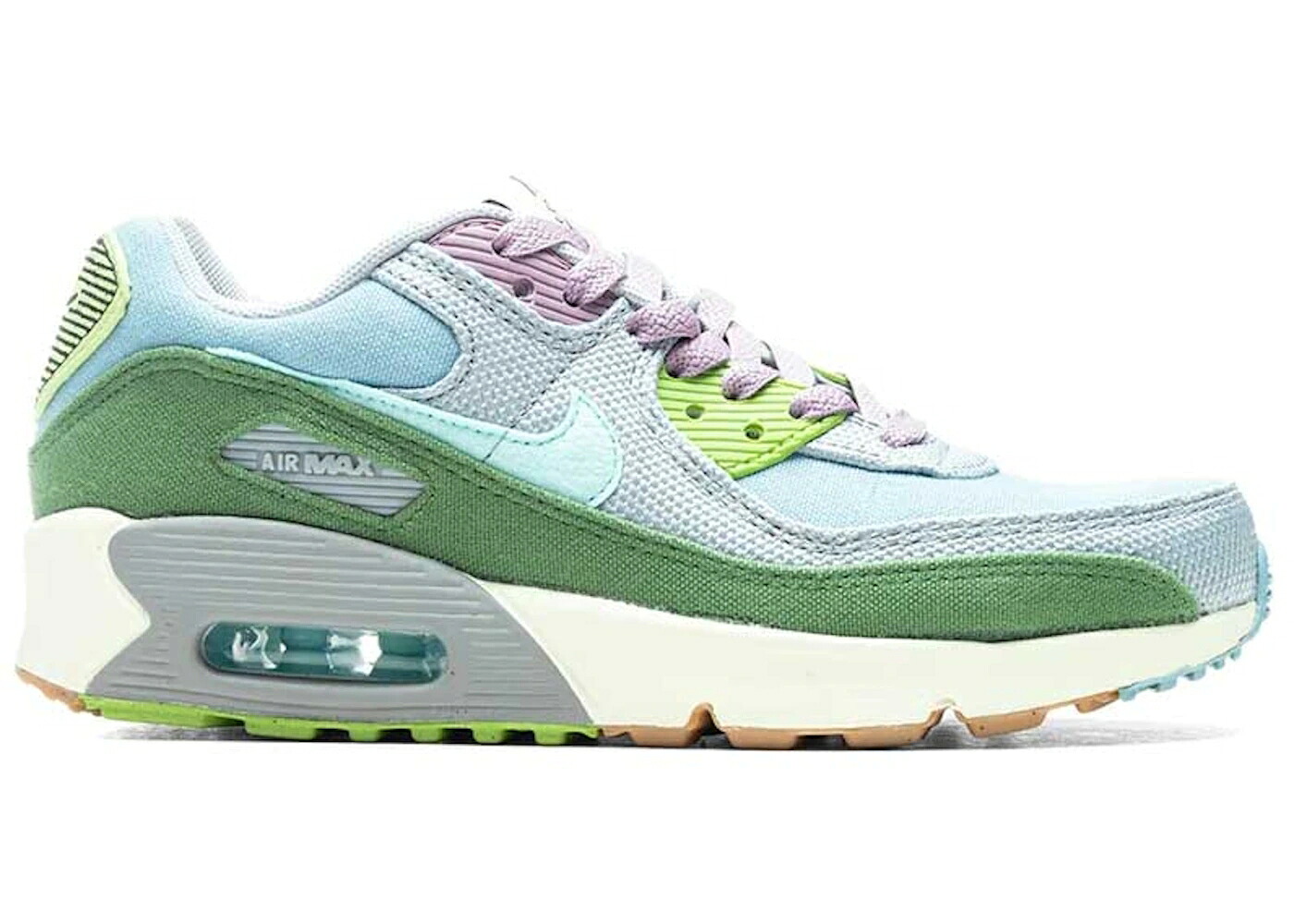 ナイキ マックス クラブ 青色 ブルー 灰色 グレー エアマックス ジュニア キッズ NIKE AIR MAX 90 SE SUN CLUB TREELINE (GS) / WORN BLUE WOLF GREY TREELINE ベビー マタニティ スニーカー|スニケス