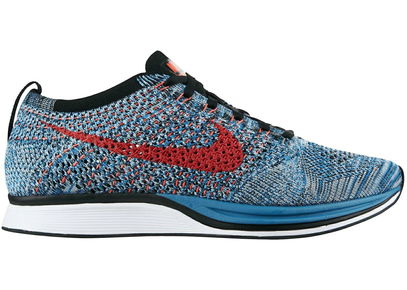 ナイキ 飛球編み物 ネオ クリムゾン スニーカー メンズ NIKE FLYKNIT RACER NEO TURQUOISE / NEO TURQUOISE BRIGHT CRIMSON