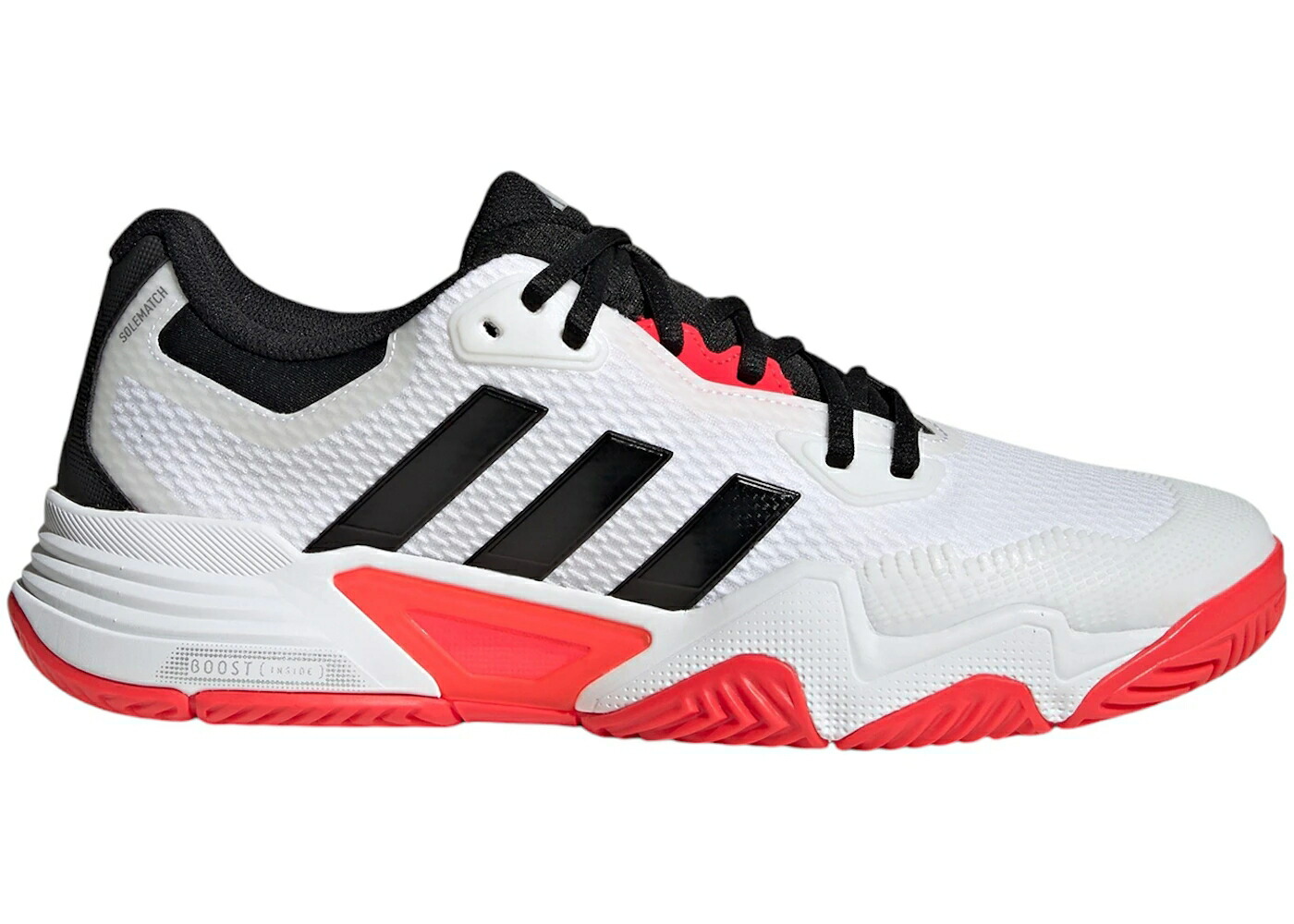 アディダス 白色 ホワイト コア 黒色 ブラック 銀色 シルバー スニーカー メンズ ADIDAS SOLEMATCH CONTROL 2 CLOUD WHITE CORE BLACK SILVER METALLIC / CLOUD WHITE CORE BLACK SILVER