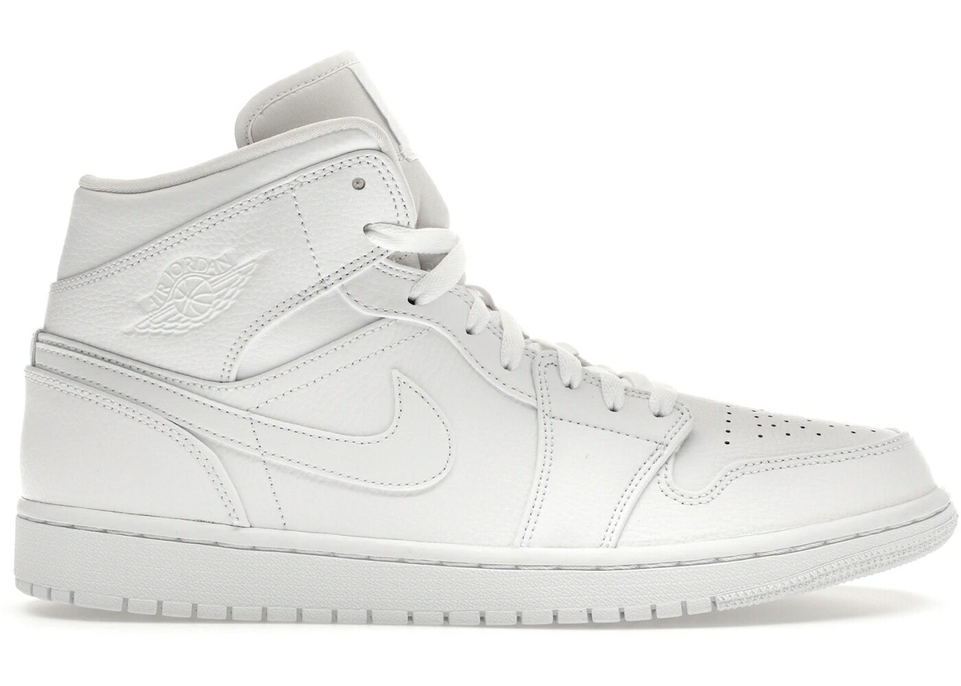 ナイキ ジョーダン ミッド 白いこと 白いこと スニーカー メンズ JORDAN 1 MID TRIPLE WHITE (2019) / WHITE WHITE WHITE