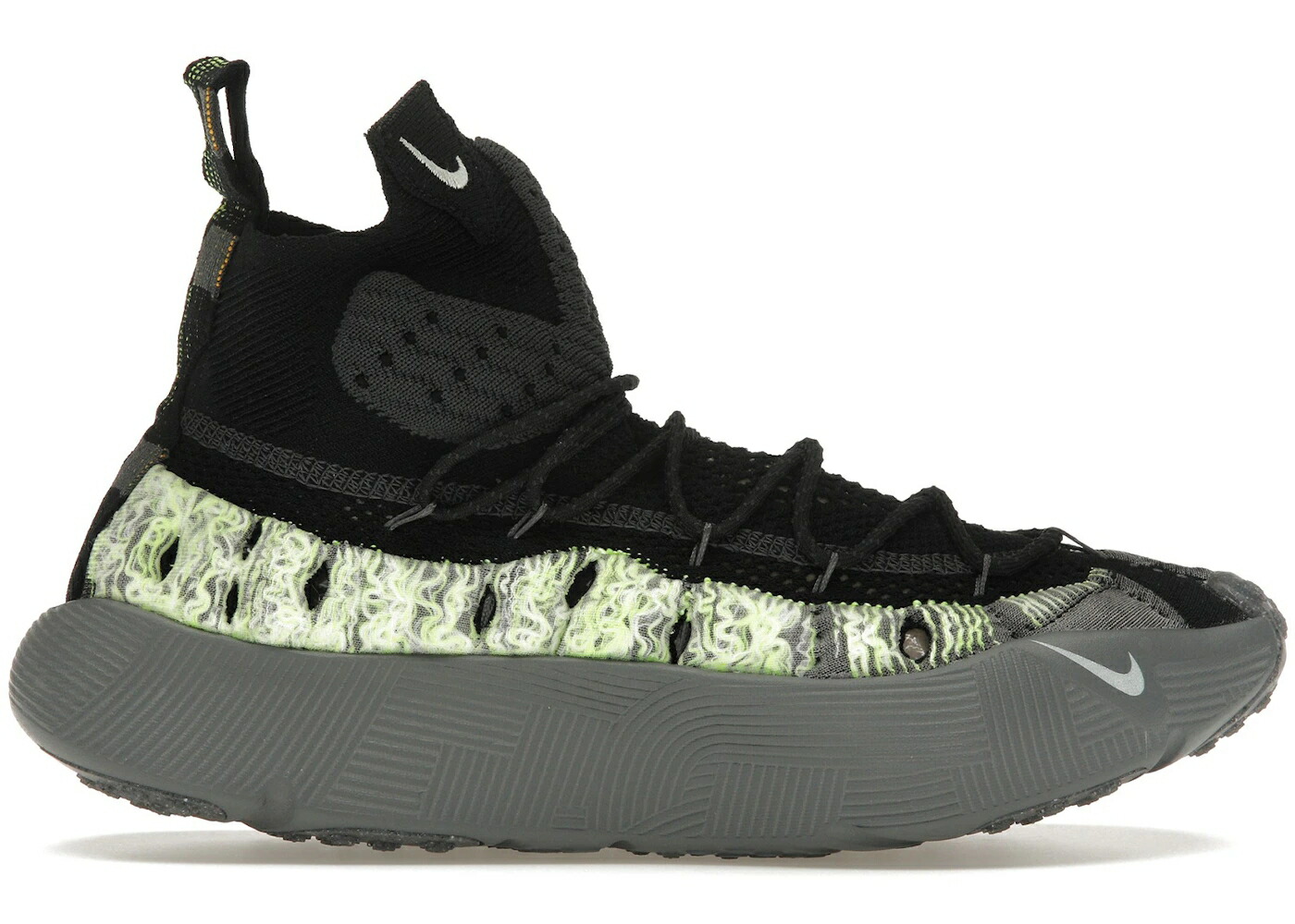 ナイキ 飛球編み物 黒いこと 黒いこと 薄墨色 薄墨色 スニーカー メンズ NIKE ISPA SENSE FLYKNIT BLACK SMOKE GREY / BLACK SEAFOAM SMOKE GREY