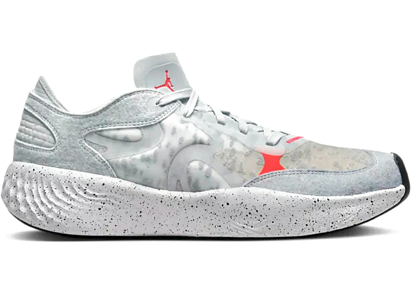 ナイキ ジョーダン ピュア プラチナム 赤 レッド 黒色 ブラック スニーカー メンズ JORDAN DELTA 3 LOW PURE PLATINUM INFRA RED / PURE PLATINUM BLACK INFRA RED 23｜スニケス