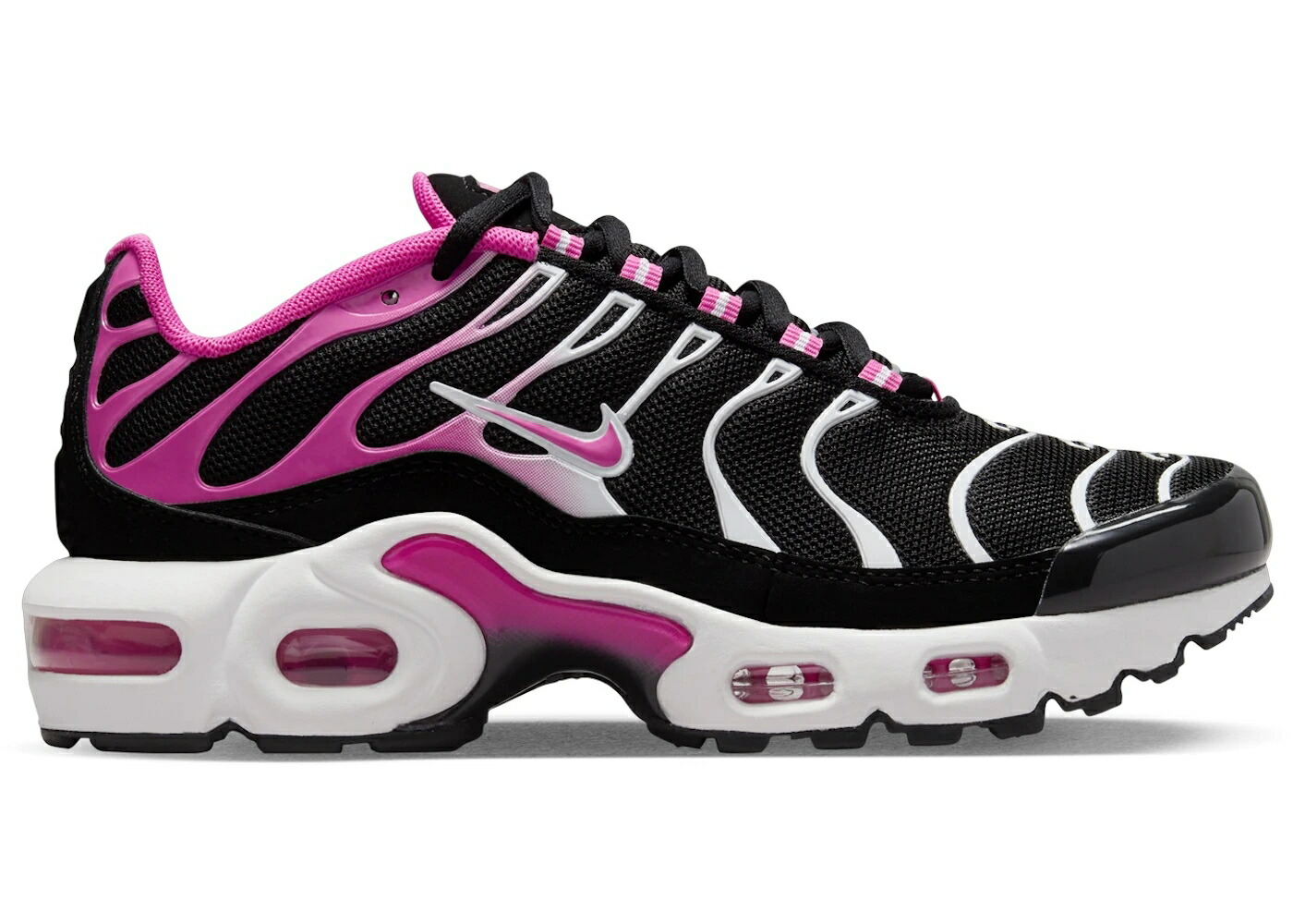 ナイキ マックス 黒いこと 黒いこと 白いこと 白いこと レーザ エアマックスプラス お坊っちゃん キッズ NIKE AIR MAX PLUS BLACK WHITE LASER FUCHSIA (GS) / BLACK WHITE LASER FUCHSIA もの言う花 マタニティ スニーカー