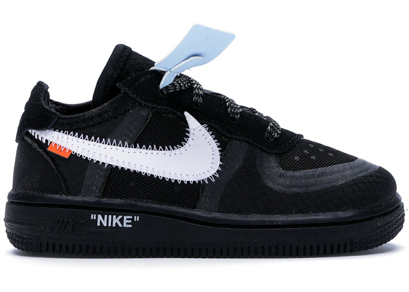 ナイキ 象牙色 黒いこと 黒いこと 白いこと 白いこと 空軍 お坊っちゃん キッズ NIKE AIR FORCE 1 LOW OFF-WHITE BLACK WHITE (TD) / BLACK WHITE CONE BLACK