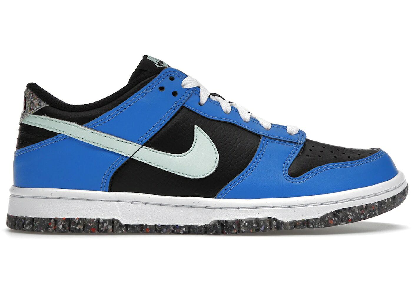 ナイキ ダンク 青色 ブルー 黒色 ブラック ダンクロー ジュニア キッズ NIKE DUNK LOW CRATER BLUE BLACK (GS) / BLACK LIGHT PHOTO BLUE ACTIVE ベビー マタニティ スニーカー