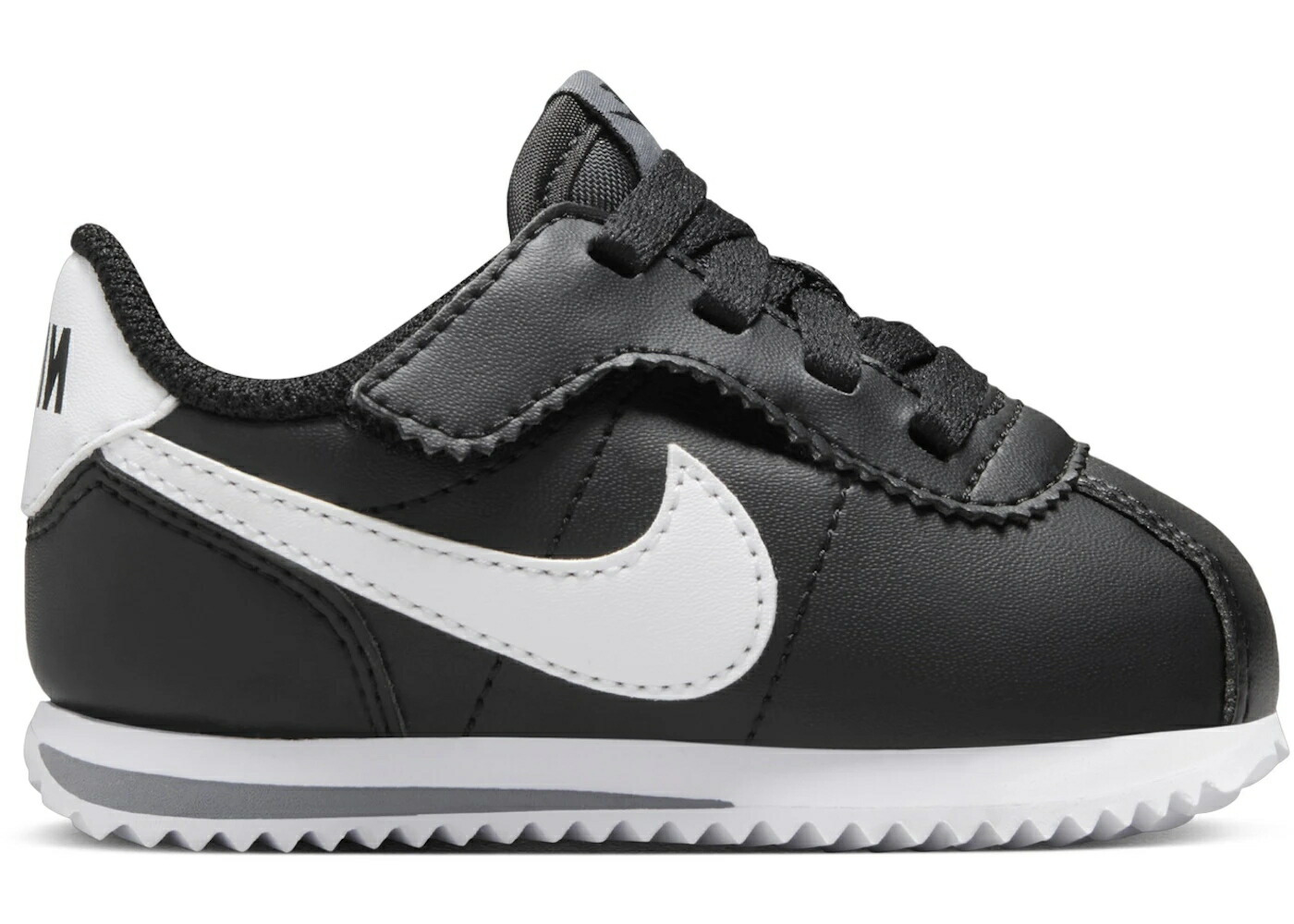 ナイキ コルテッツ 黒色 ブラック クール 灰色 グレー 白色 ホワイト ジュニア キッズ NIKE CORTEZ EASYON BLACK COOL GREY WHITE (I) / BLACK COOL GREY WHITE ベビー マタニティ スニーカー