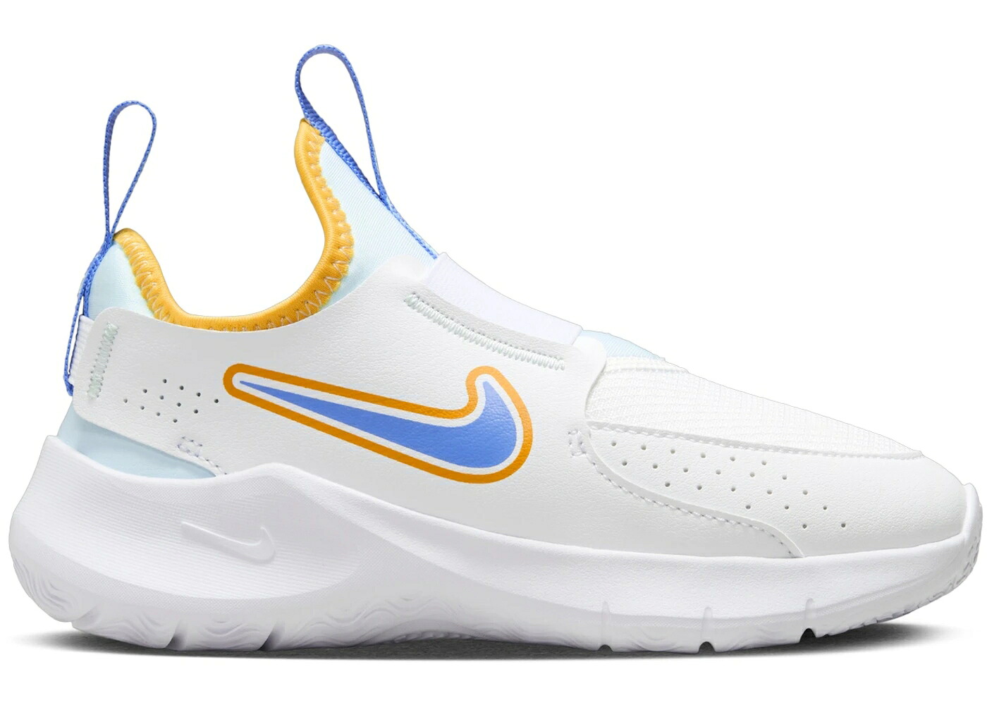 ナイキ 白いこと 白いこと 青味 青み 御坊っちゃん キッズ NIKE FLEX RUNNER 3 WHITE SUNDIAL UNIVERSITY BLUE (なおなお書き) / WHITE WHITE SUNDIAL UNIVERSITY もの言う花 マタニティ スニーカー