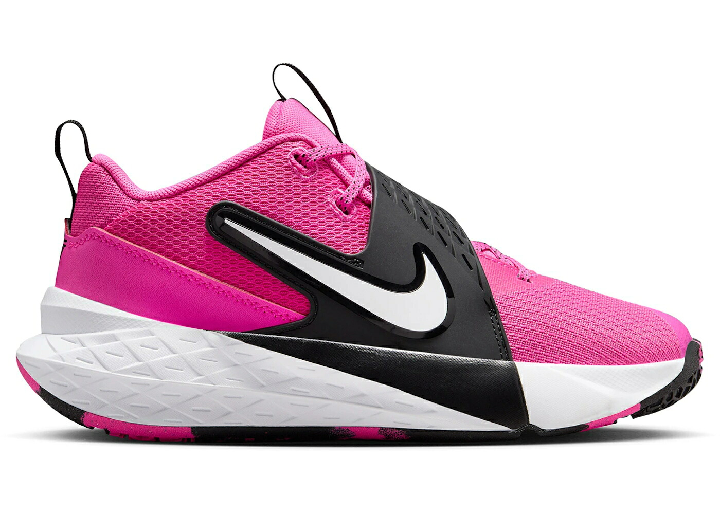 ナイキ チーム レーザー 黒色 ブラック 白色 ホワイト ジュニア キッズ NIKE TEAM HUSTLE D 12 LASER FUCHSIA BLACK WHITE (GS) / LASER FUCHSIA BLACK WHITE ベビー マタニティ スニーカー｜スニケス