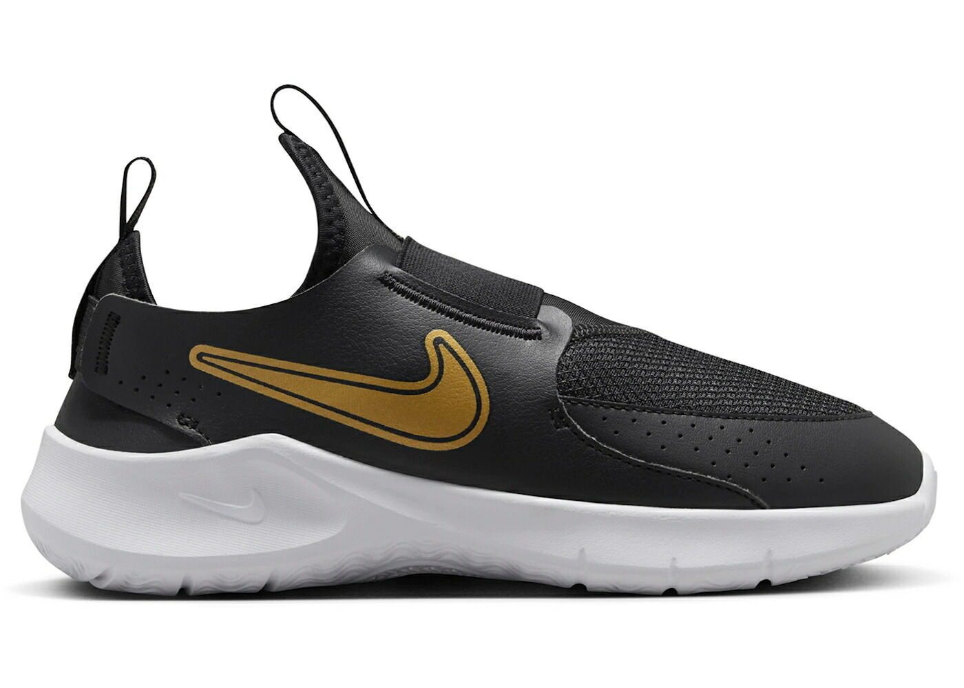 ナイキ 黒いこと 黒いこと 白いこと 白いこと ゴールド お坊っちゃん キッズ NIKE FLEX RUNNER 3 BLACK WHITE METALLIC GOLD (GS) / BLACK WHITE METALLIC GOLD もの言う花 マタニティ スニーカー
