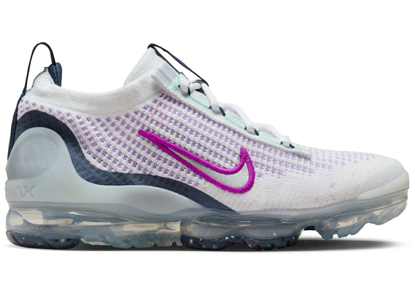 ナイキ 紫 バイオレット 紺色 ネイビー 白色 ホワイト エアヴェイパーマックス ジュニア キッズ NIKE AIR VAPORMAX 2021 FK VIOLET FROST MIDNIGHT NAVY (GS) / WHITE MIDNIGHT NAVY VIOLET FROST ベビー マタニテ|スニケス