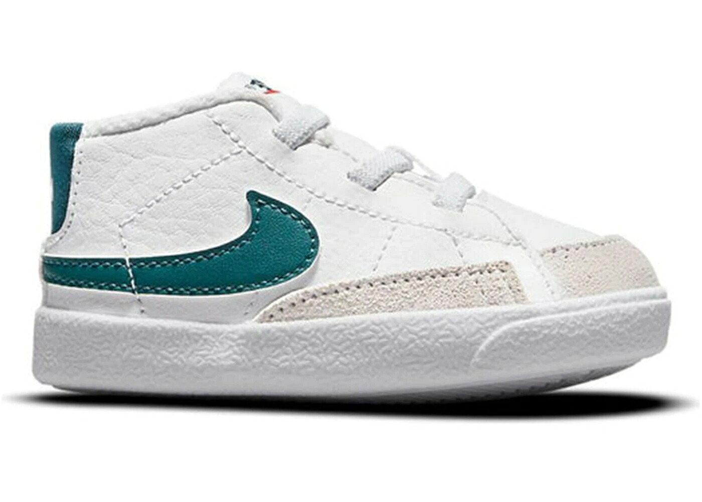 ナイキ ブレイザー ミッド 白色 ホワイト 緑 グリーン チーム 橙 オレンジ ジュニア キッズ NIKE BLAZER MID WHITE DARK TEAL GREEN (I) / WHITE WHITE TEAM ORANGE DARK ベビー マタニティ スニーカー|スニケス