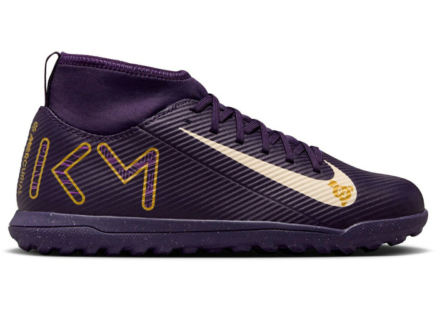ナイキ クラブ グランド 紫 パープル アイボリー ジュニア キッズ NIKE MERCURIAL SUPERFLY 10 CLUB TF KYLIAN MBAPP GRAND PURPLE (GS) / GRAND PURPLE PALE IVORY ベビー マタニティ スニーカー