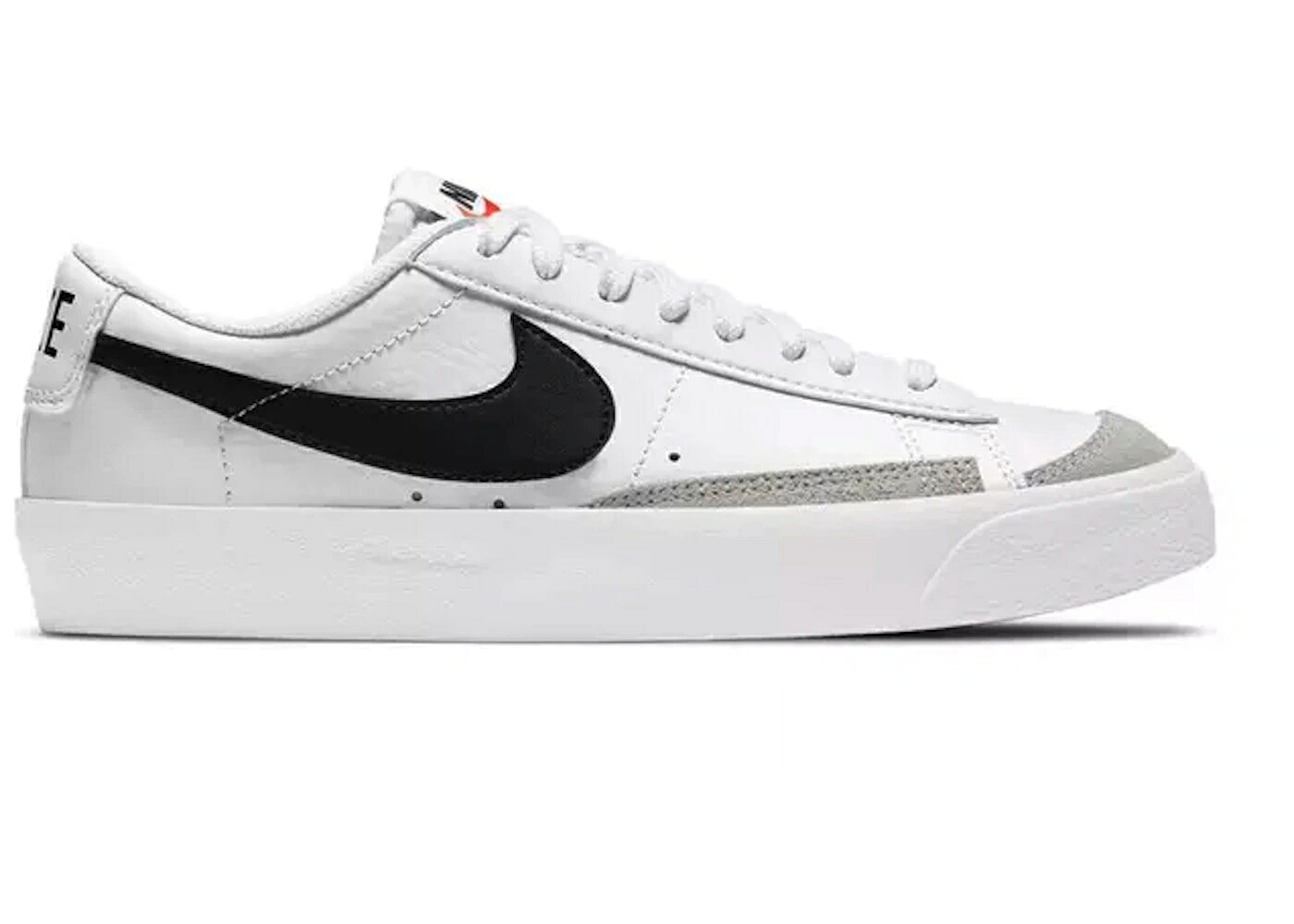 ナイキ ブレイザー 白色 ホワイト 紺色 ネイビー 橙 オレンジ ジュニア キッズ NIKE BLAZER LOW 77 WHITE MIDNIGHT NAVY (GS) / WHITE TOTAL ORANGE MIDNIGHT NAVY ベビー マタニティ スニーカー|スニケス