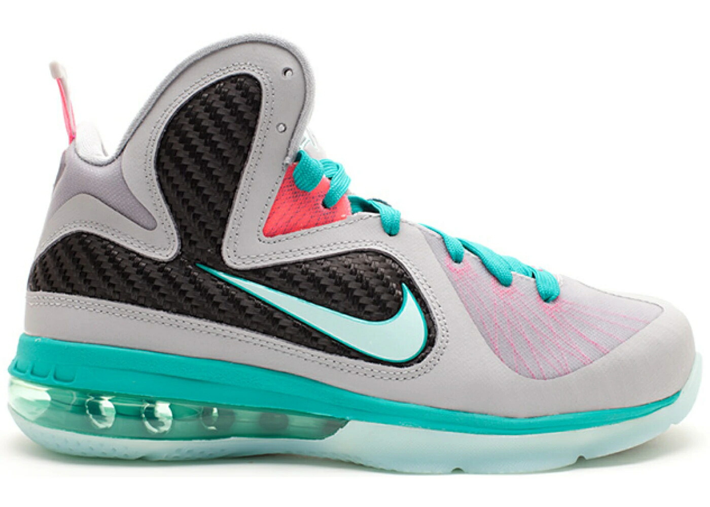 ナイキ レブロン 薄墨色 薄墨色 お坊っちゃん キッズ NIKE LEBRON 9 SOUTH BEACH (GS) / WOLF GREY MNT CNDY NW GRN PNK FL もの言う花 マタニティ スニーカー