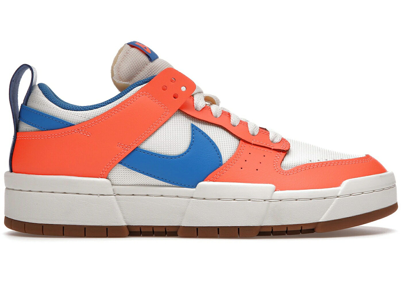 ナイキ ダンク 青色 ブルー 橙 オレンジ ダンクロー WOMEN スニーカー レディース NIKE DUNK LOW DISRUPT SUPA (WOMEN) / SAIL LIGHT BLUE TOTAL ORANGE