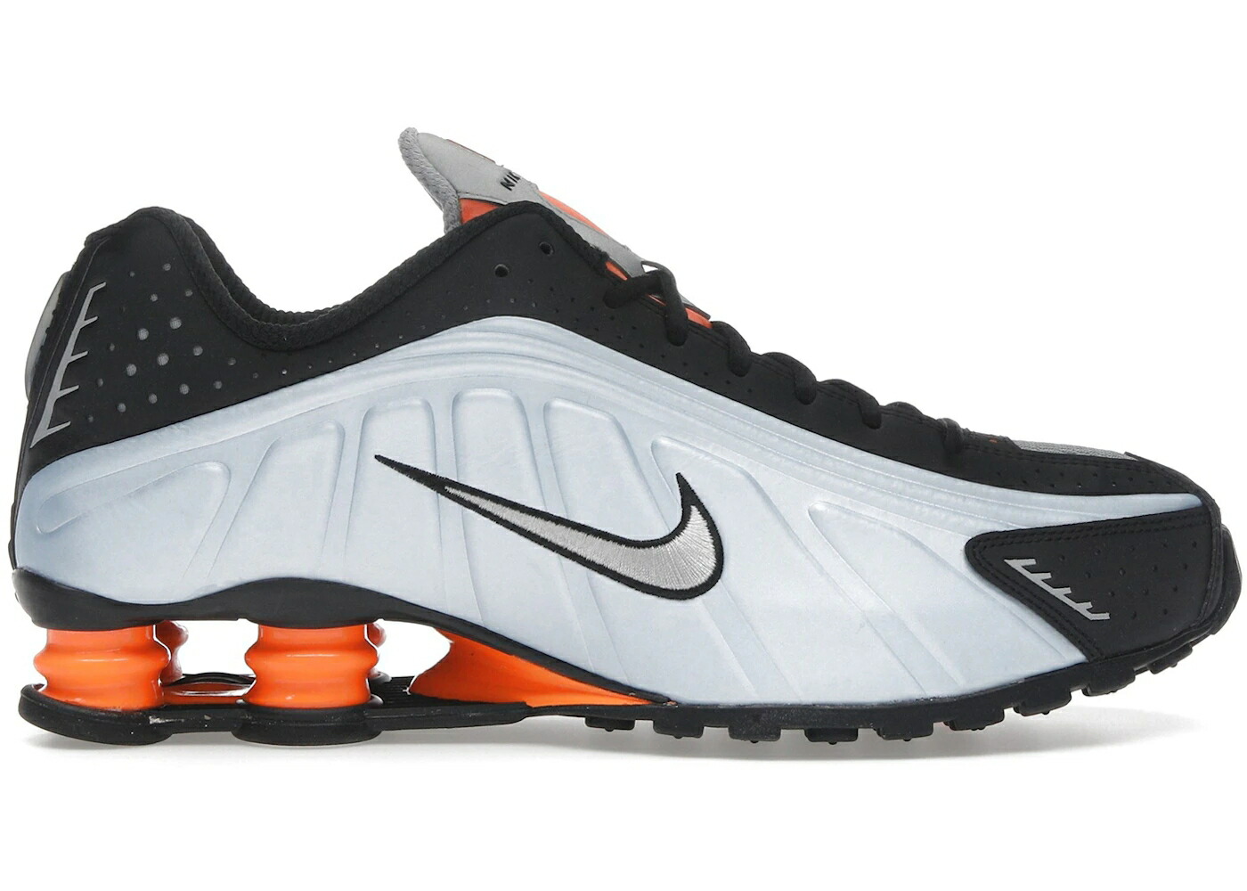 ナイキ ショックス 青色 ブルー 橙 オレンジ 黒色 ブラック 銀色 シルバー WOMEN スニーカー レディース NIKE SHOX R4 BLUE TINT TOTAL ORANGE BLACK METALLIC SILVER (WOMEN) / BLUE TINT TOTAL ORANGE BLACK