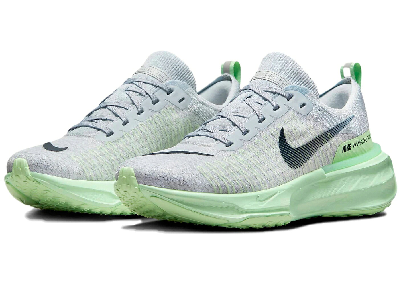 ナイキ ラン ピュア プラチナム 緑 グリーン クール 灰色 グレー WOMEN'S スニーカー レディース NIKE ZOOMX INVINCIBLE RUN 3 PURE PLATINUM VAPOR GREEN (WOMEN'S) / PURE PLATINUM COOL GREY VAPOR