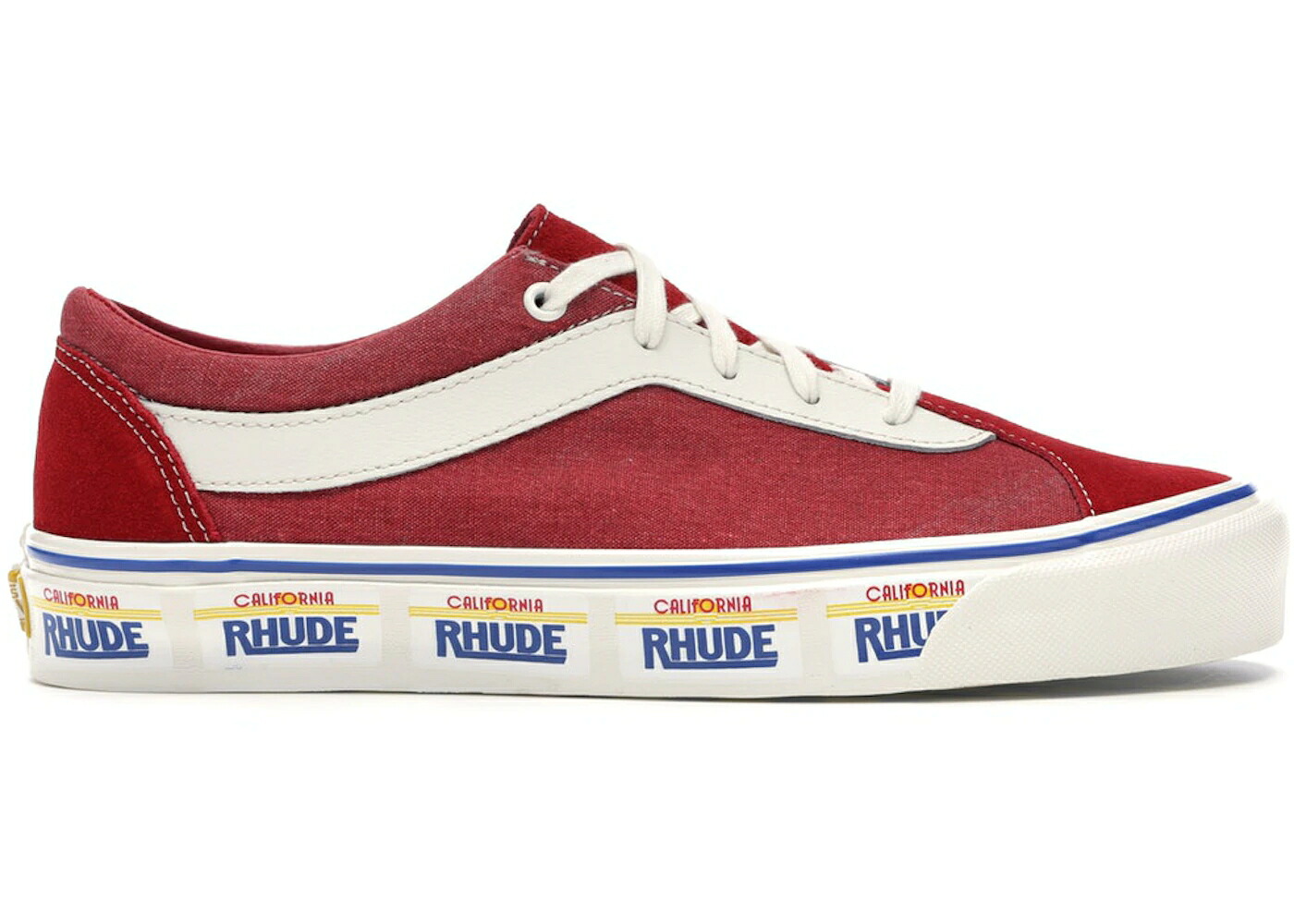 ヴァンズ バンズ 赤 赤いこと スニーカー メンズ VANS BOLD NI RHUDE RED / PLATE RED