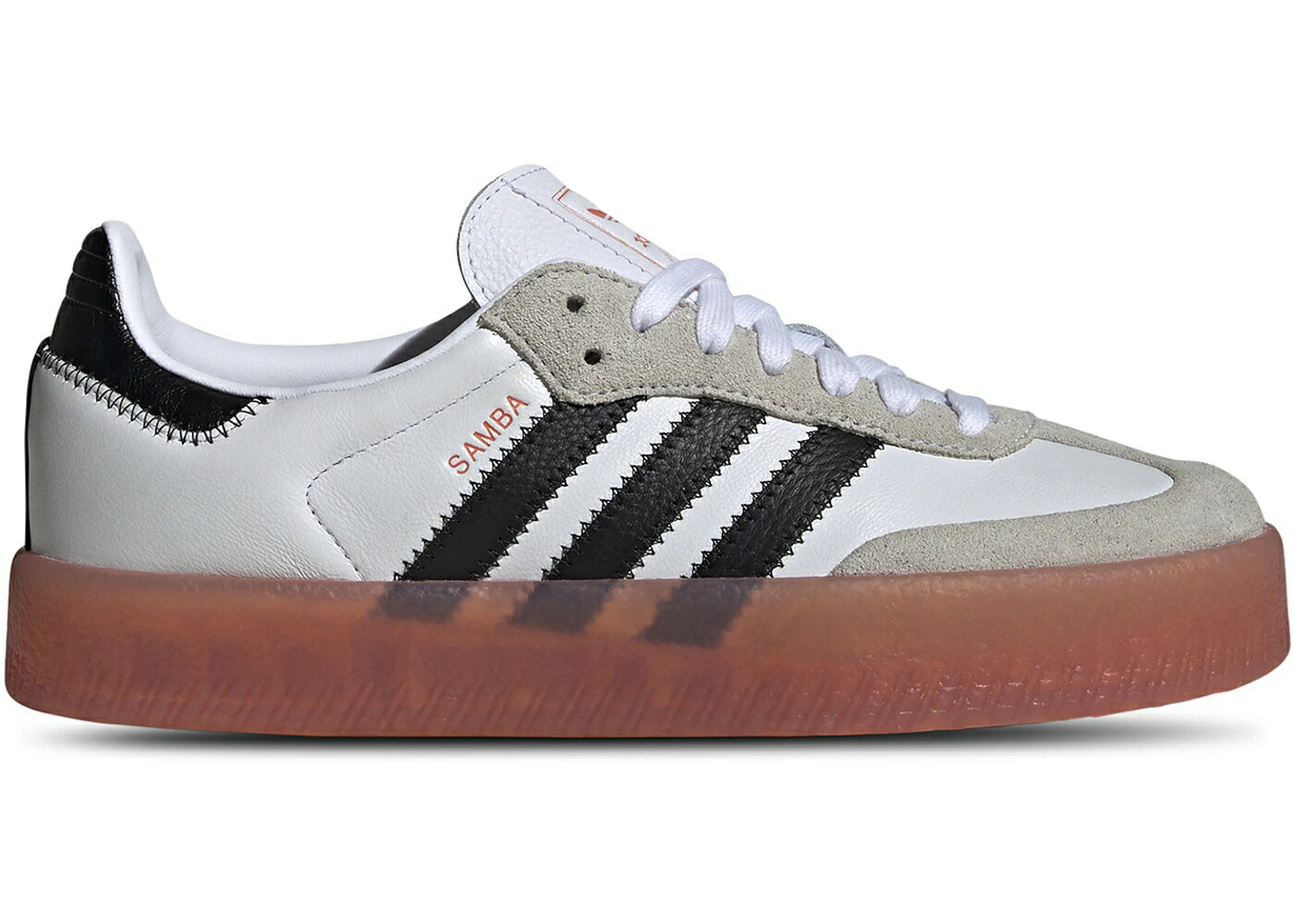 アディダス 白色 ホワイト 黒色 ブラック コア WOMEN'S スニーカー レディース ADIDAS SAMBAE WHITE BLACK SEMI CORAL (WOMEN'S) / CLOUD WHITE CORE BLACK SEMI