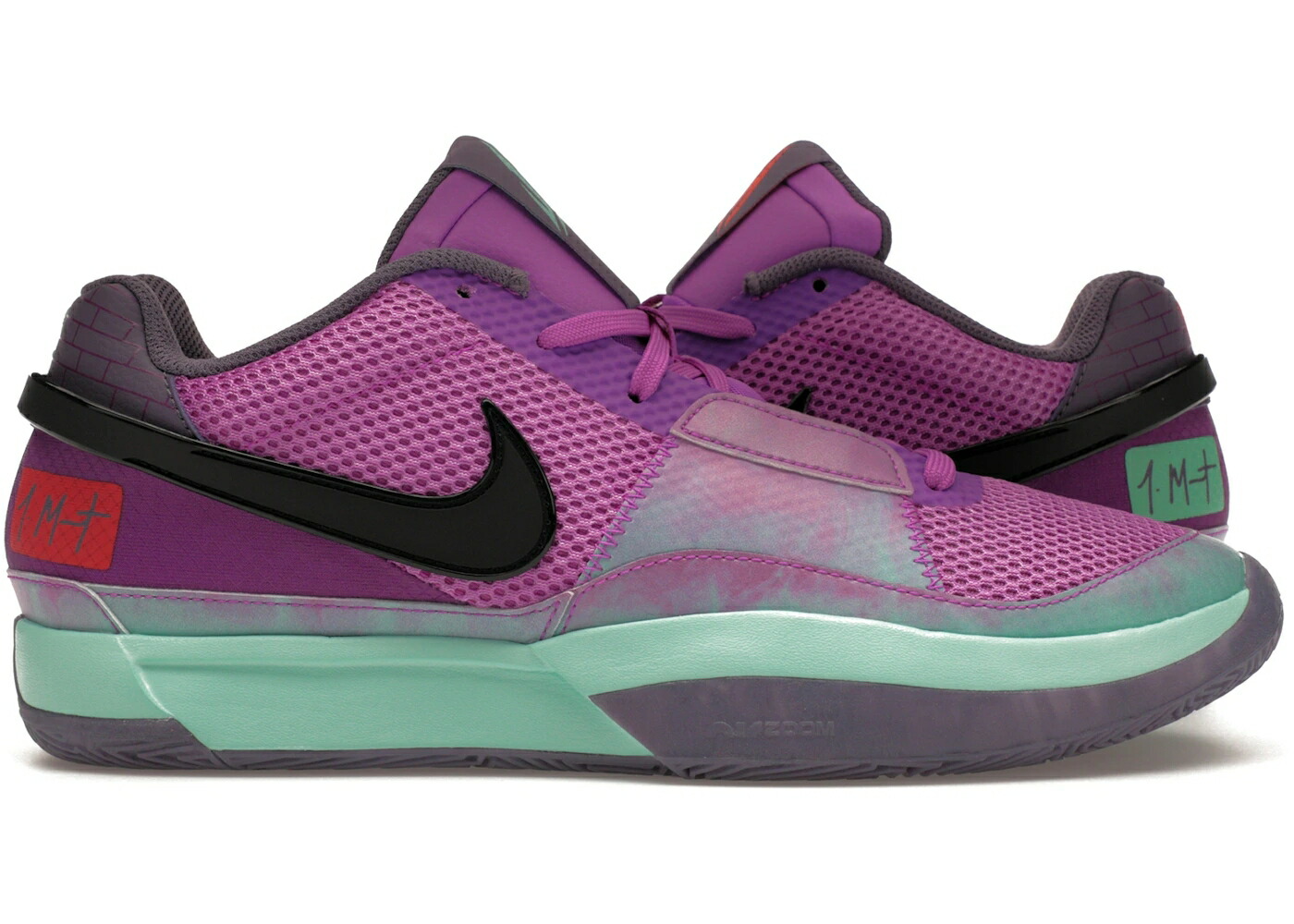 ナイキ クリスマス 意気込み 黒いこと 黒いこと ライズ スニーカー メンズ NIKE JA 1 CHRISTMAS / FUCHSIA DREAM BLACK EMERALD RISE