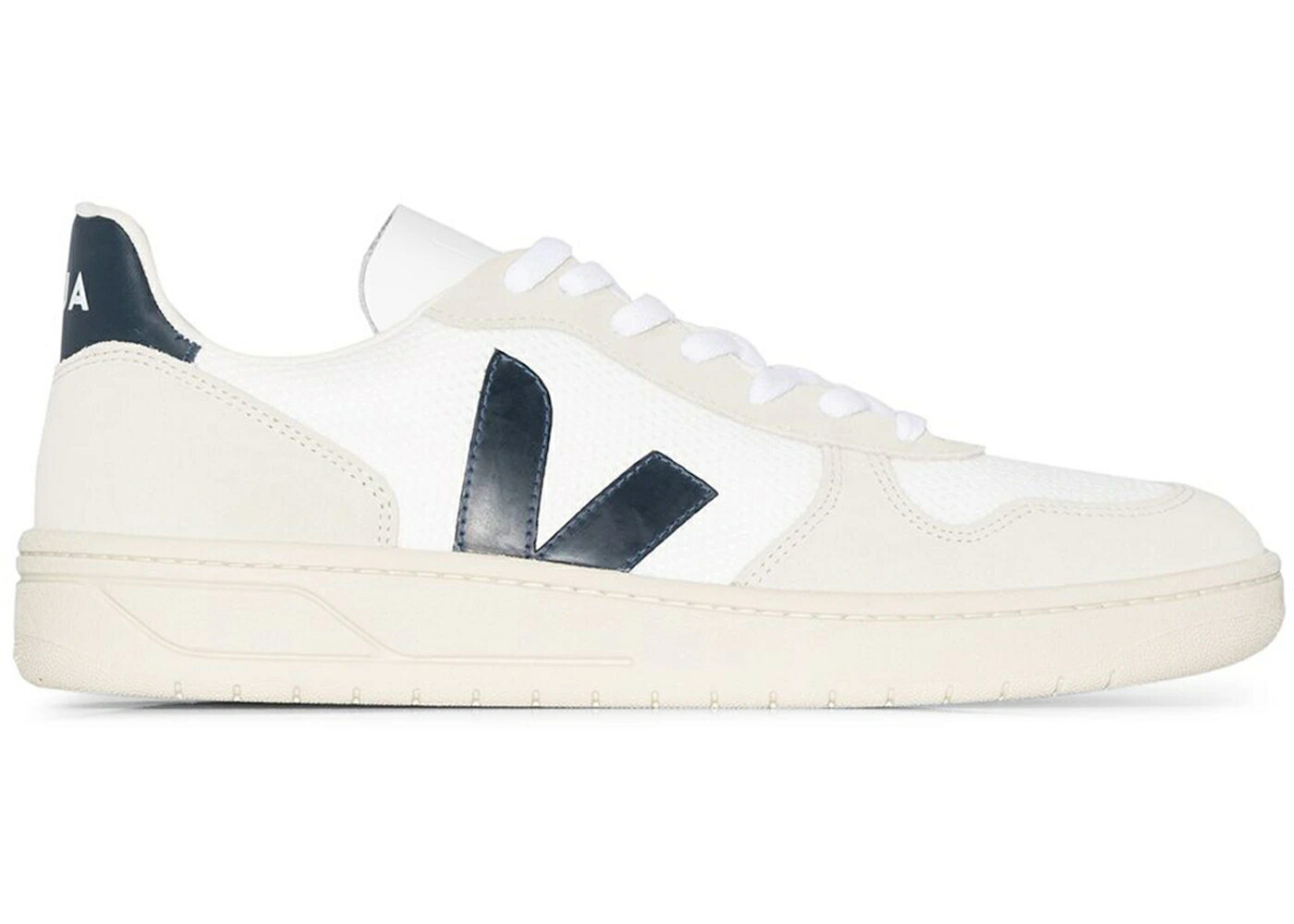ヴェジャ 白いこと 白いこと スニーカー メンズ VEJA V-10 B-MESH WHITE NAUTICO / WHITE NAUTICO