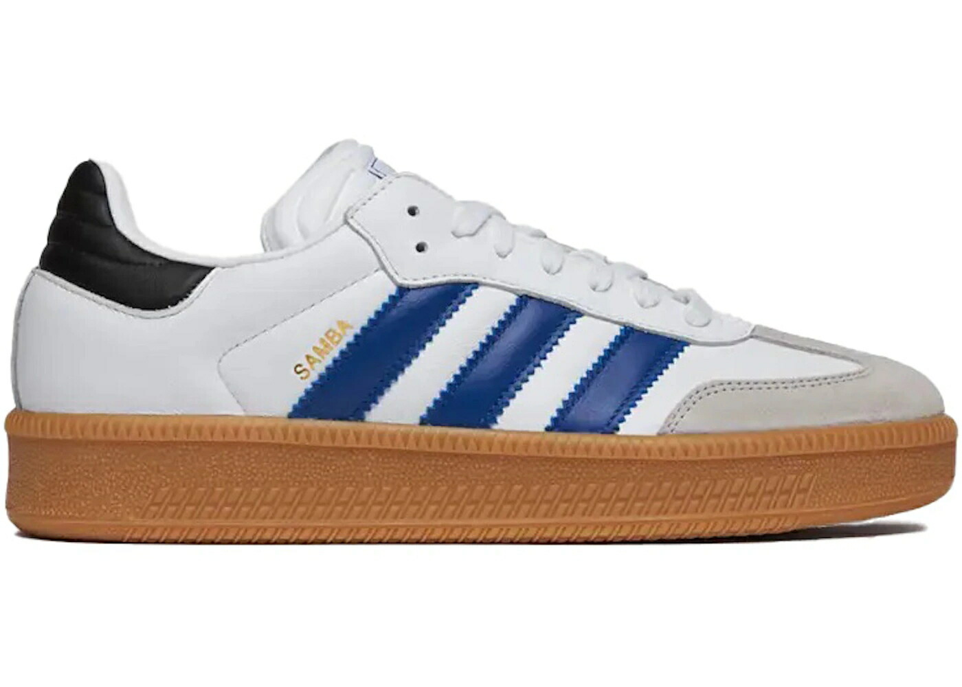 アディダス サンバ 青色 ブルー 白色 ホワイト スニーカー メンズ ADIDAS SAMBA XLG ROYAL BLUE / WHITE ROYAL BLUE GUM