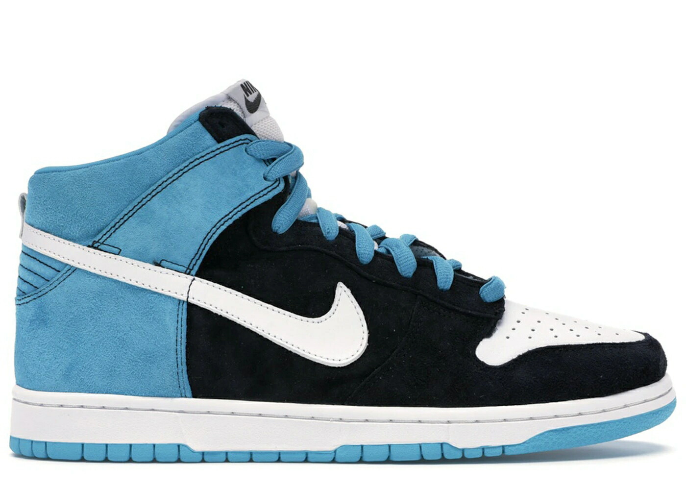 ナイキ エスビー ダンク ハイ 黒色 ブラック 白色 ホワイト 青色 ブルー ダンクハイ スニーカー メンズ NIKE SB DUNK HIGH SEND HELP / BLACK WHITE BLUE REEF
